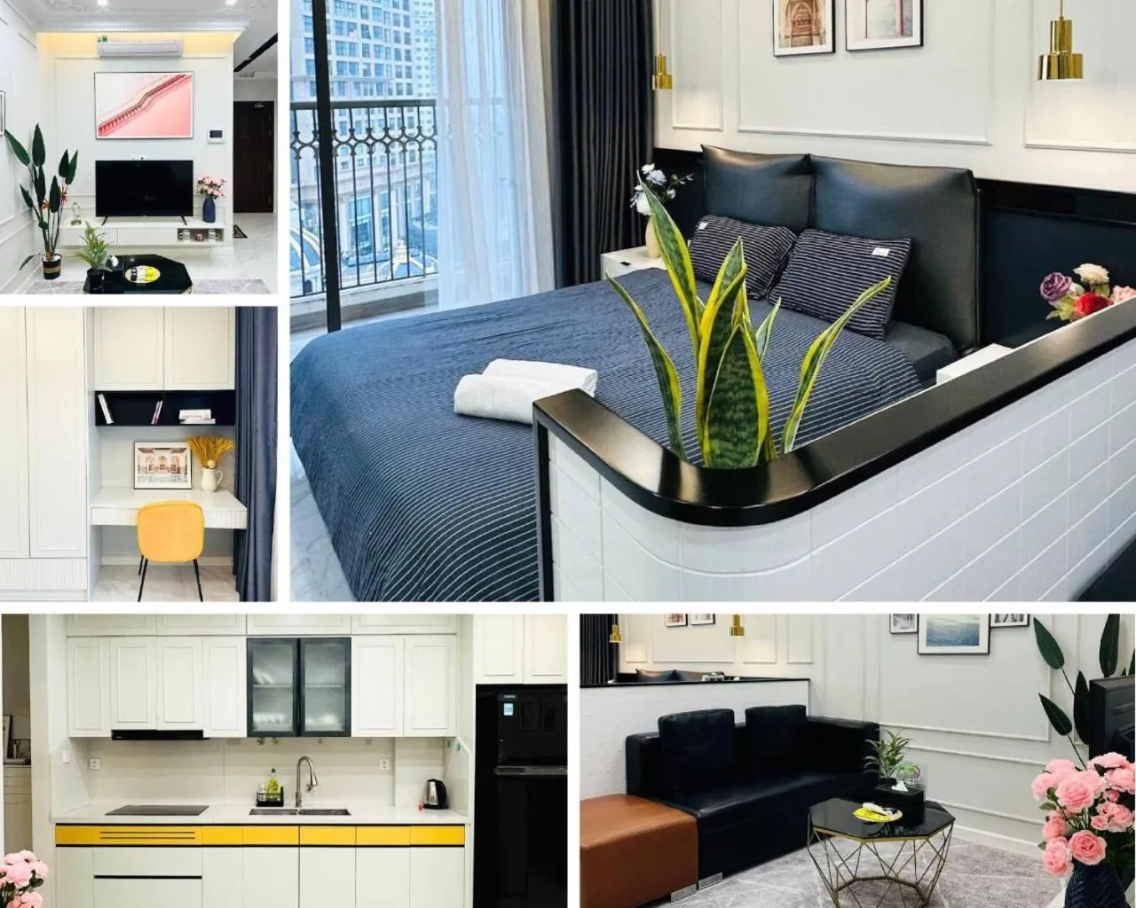 Living room in Muse Hanoi Lake View Luxury Apartment - D' Eldorado