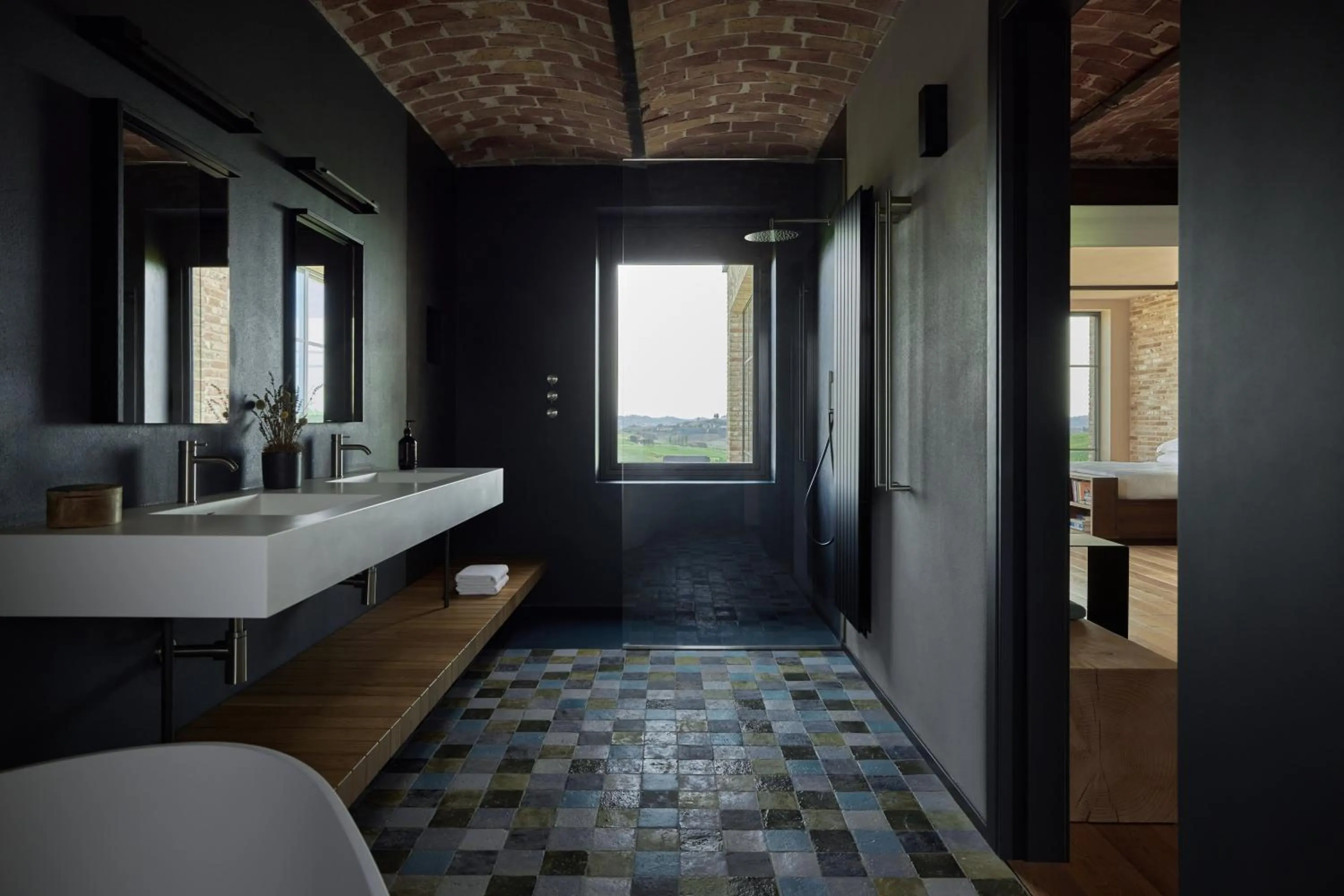 Shower in Le Marne Relais - Small Luxury Hotels of the World