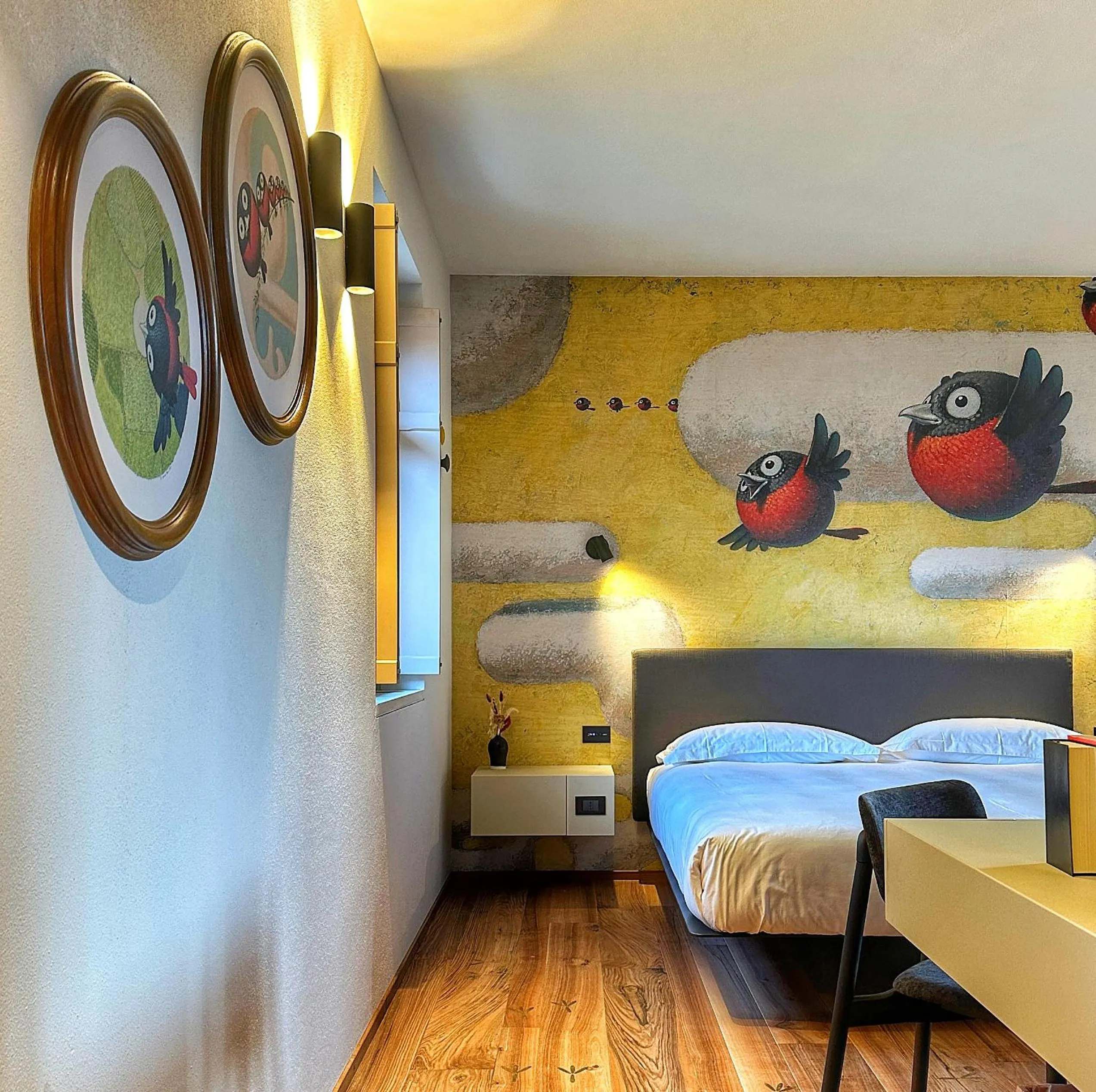 Decorative detail, Bed in Le Marne Relais - Small Luxury Hotels of the World