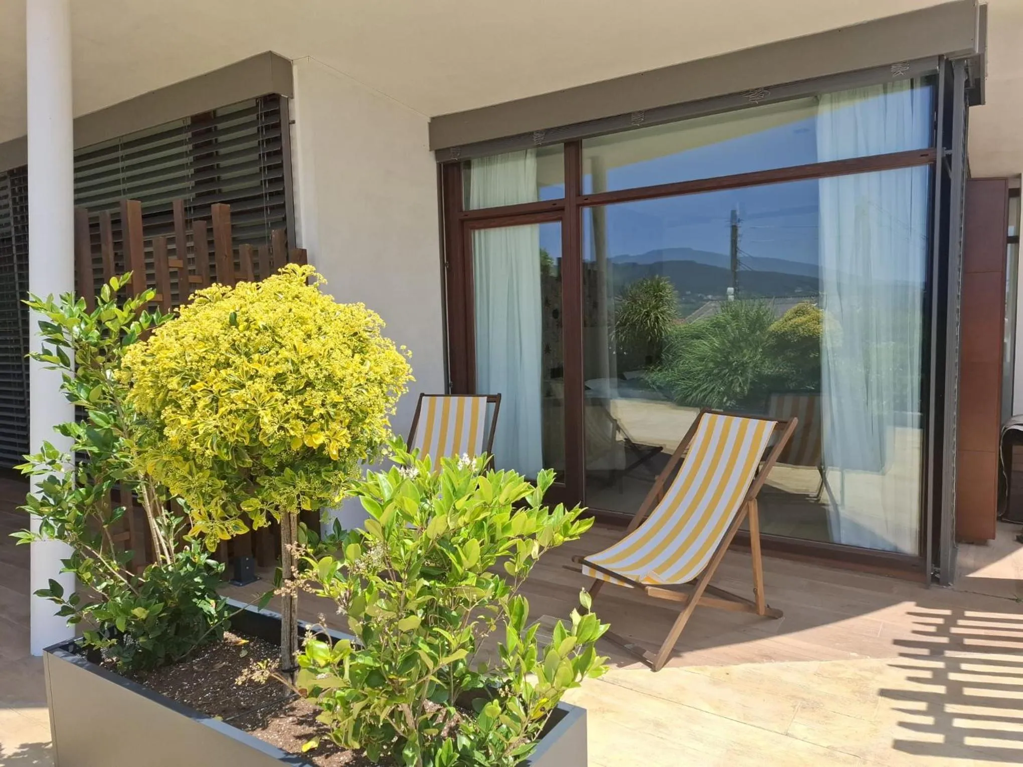 Seating area in Hotel Herbeira
