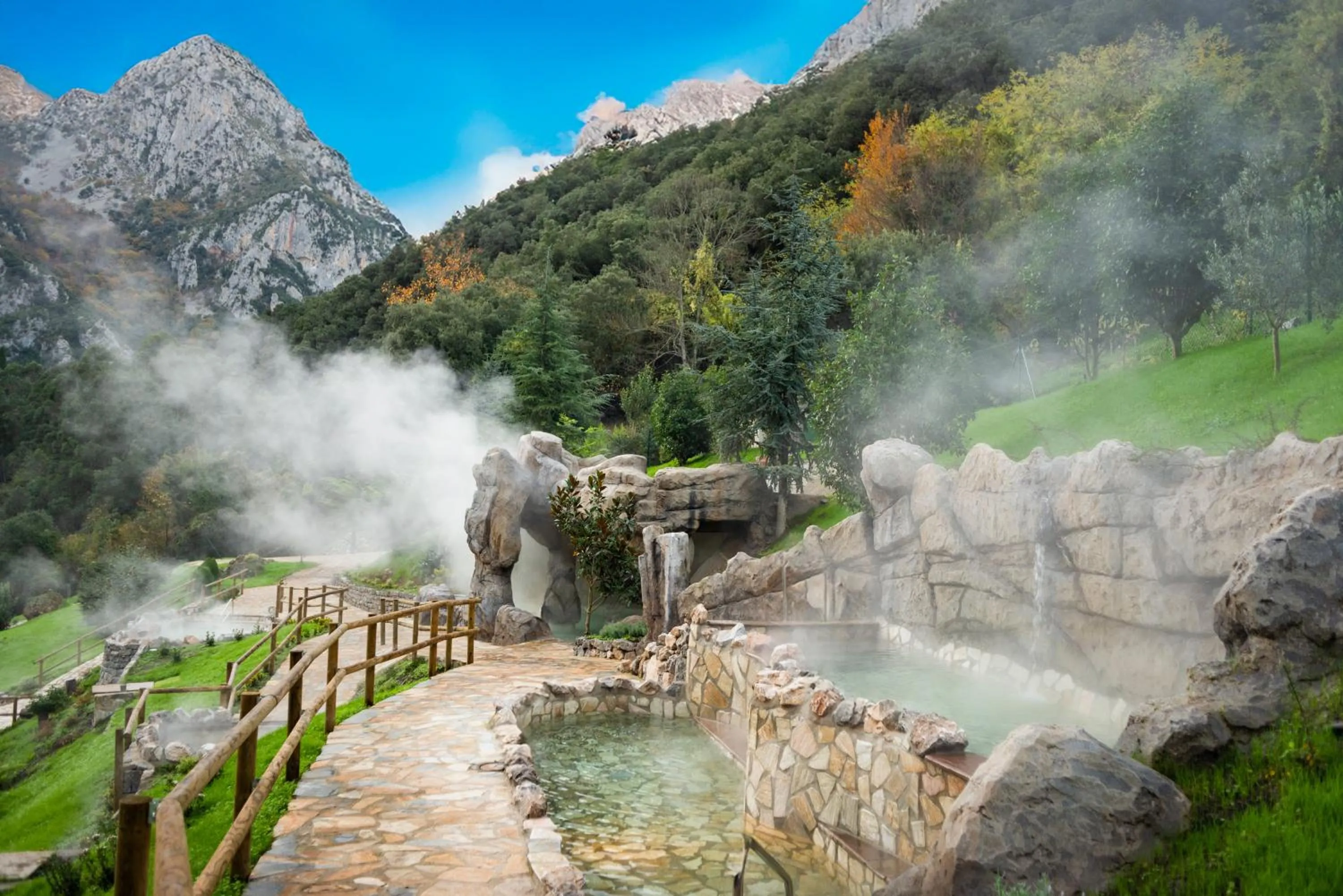 Mountain view in Hotel Balneario La Hermida