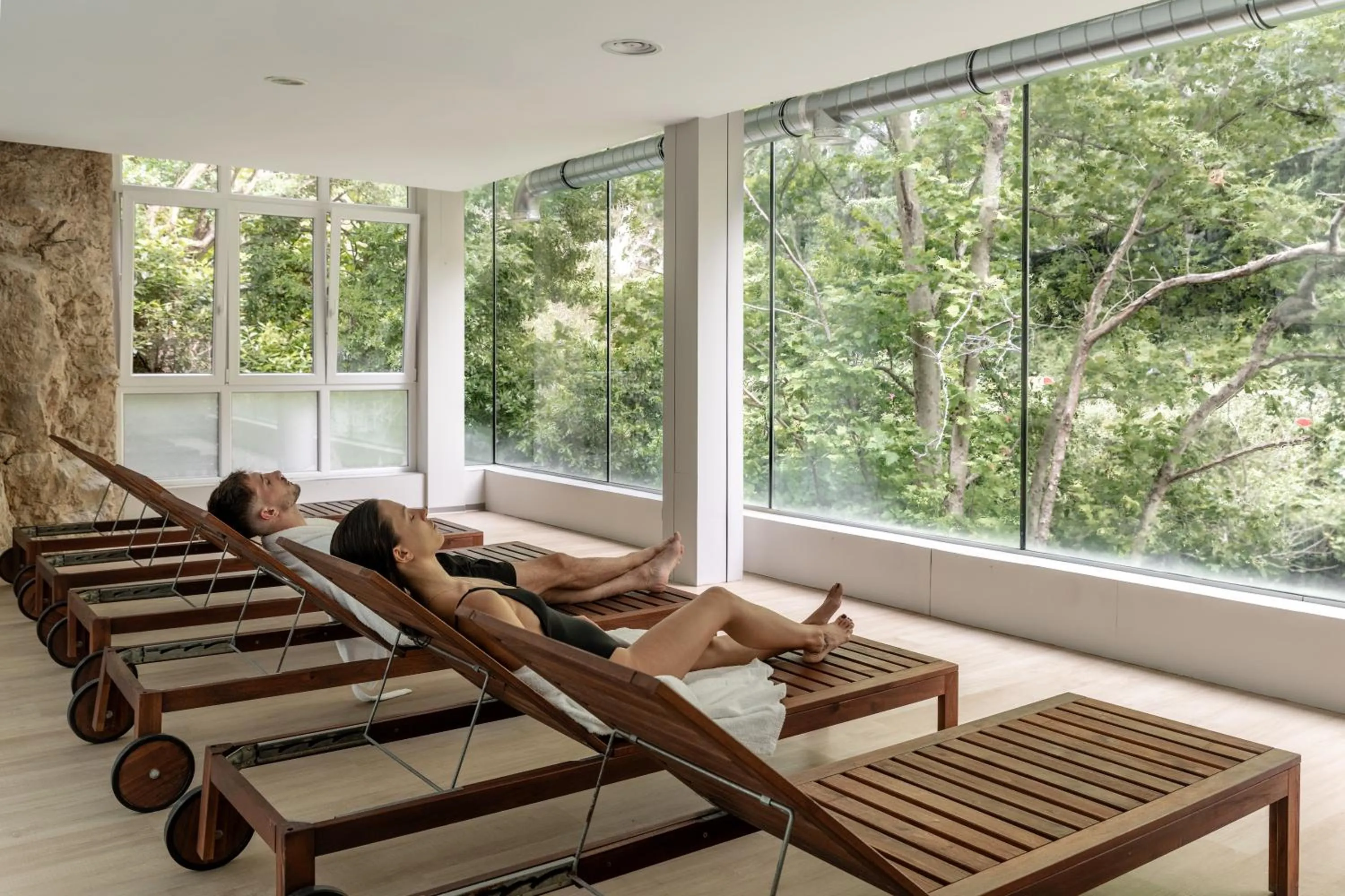 sunbed in Hotel Balneario La Hermida