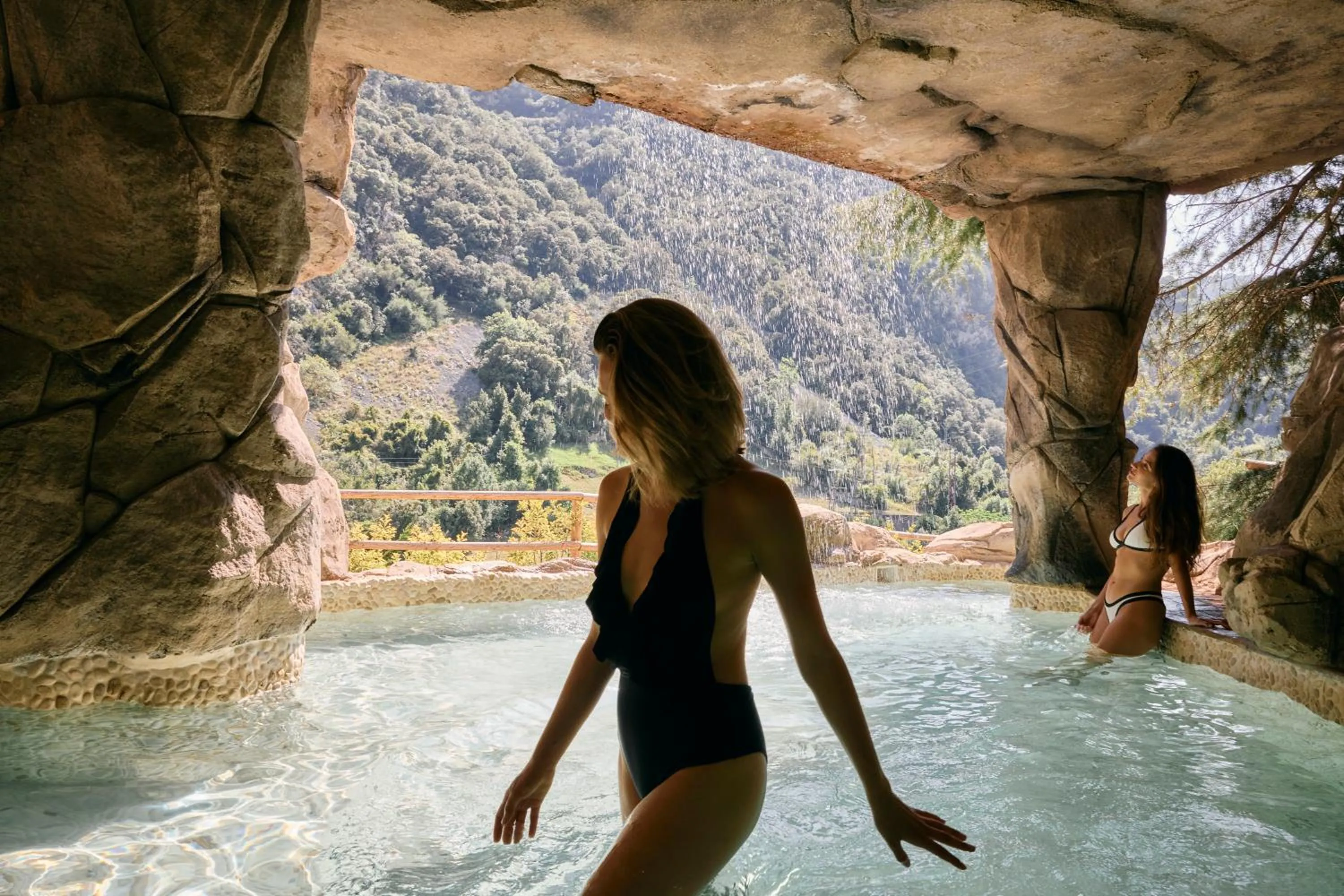 Hot Spring Bath in Hotel Balneario La Hermida