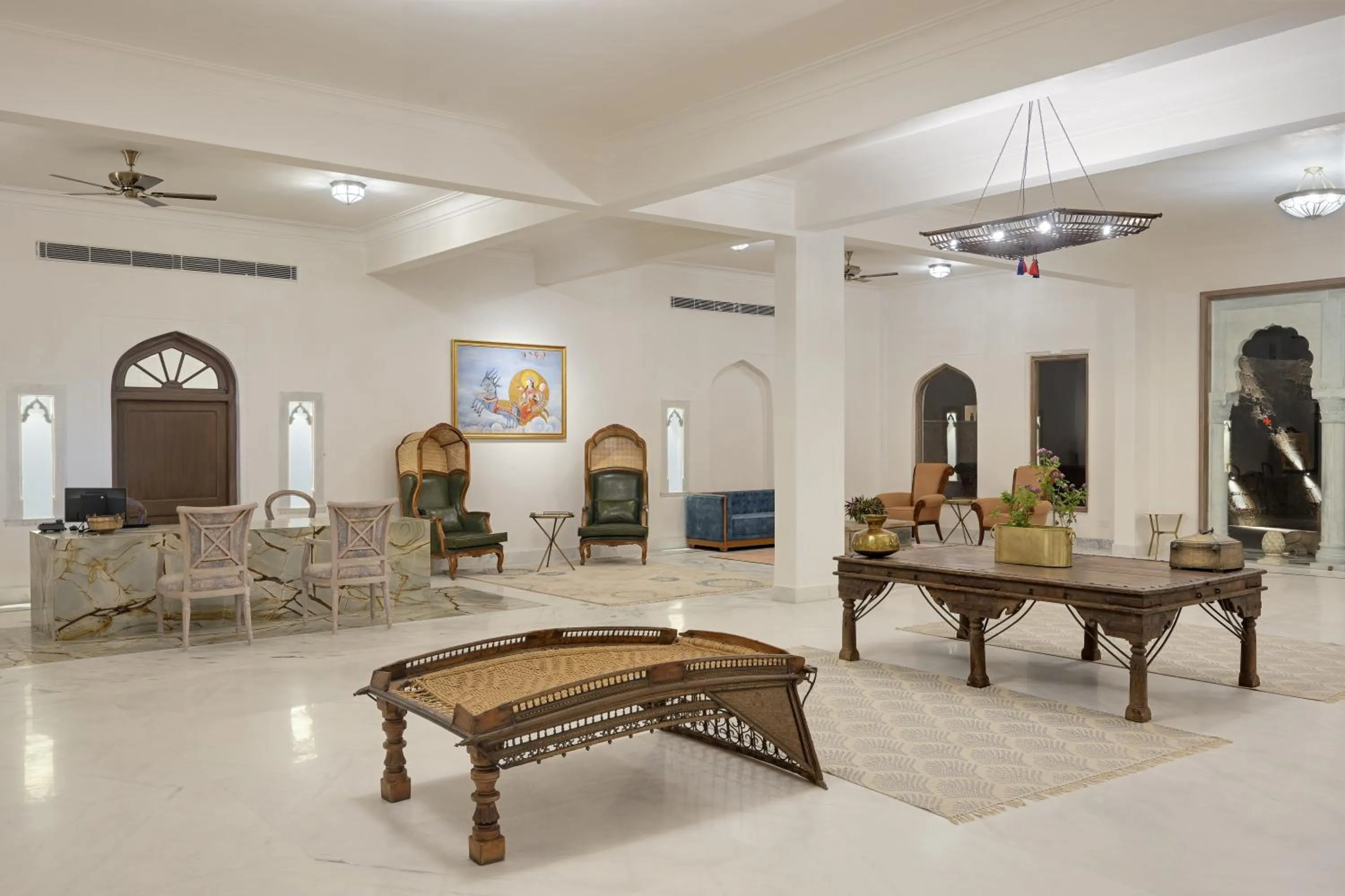 Lobby or reception in Fateh Vilas by Fateh Collection