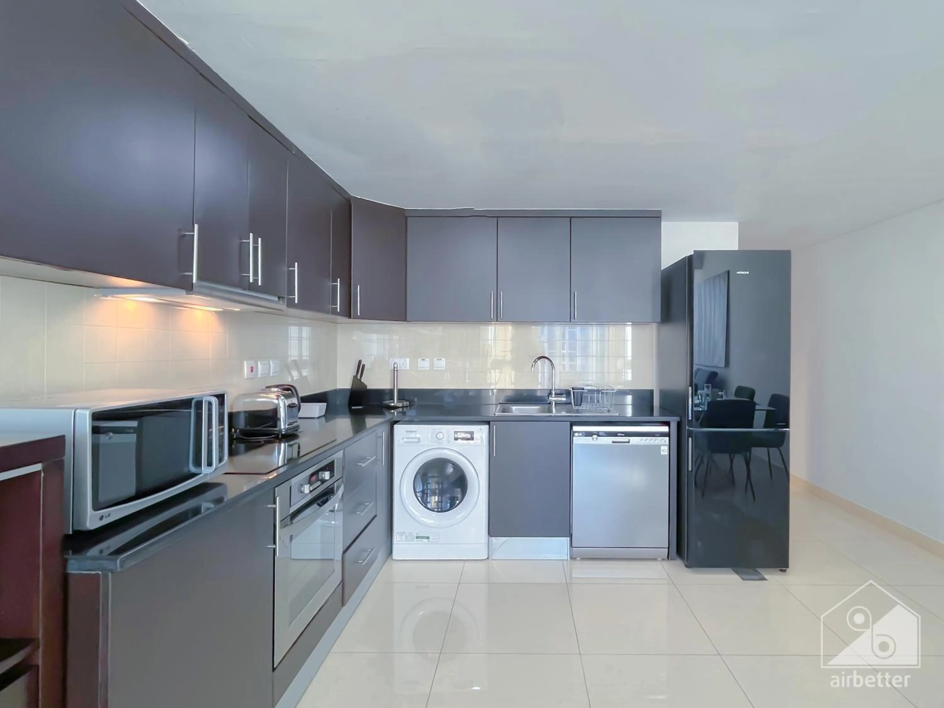 kitchen in Luxurious Loft with stunning views Dubai