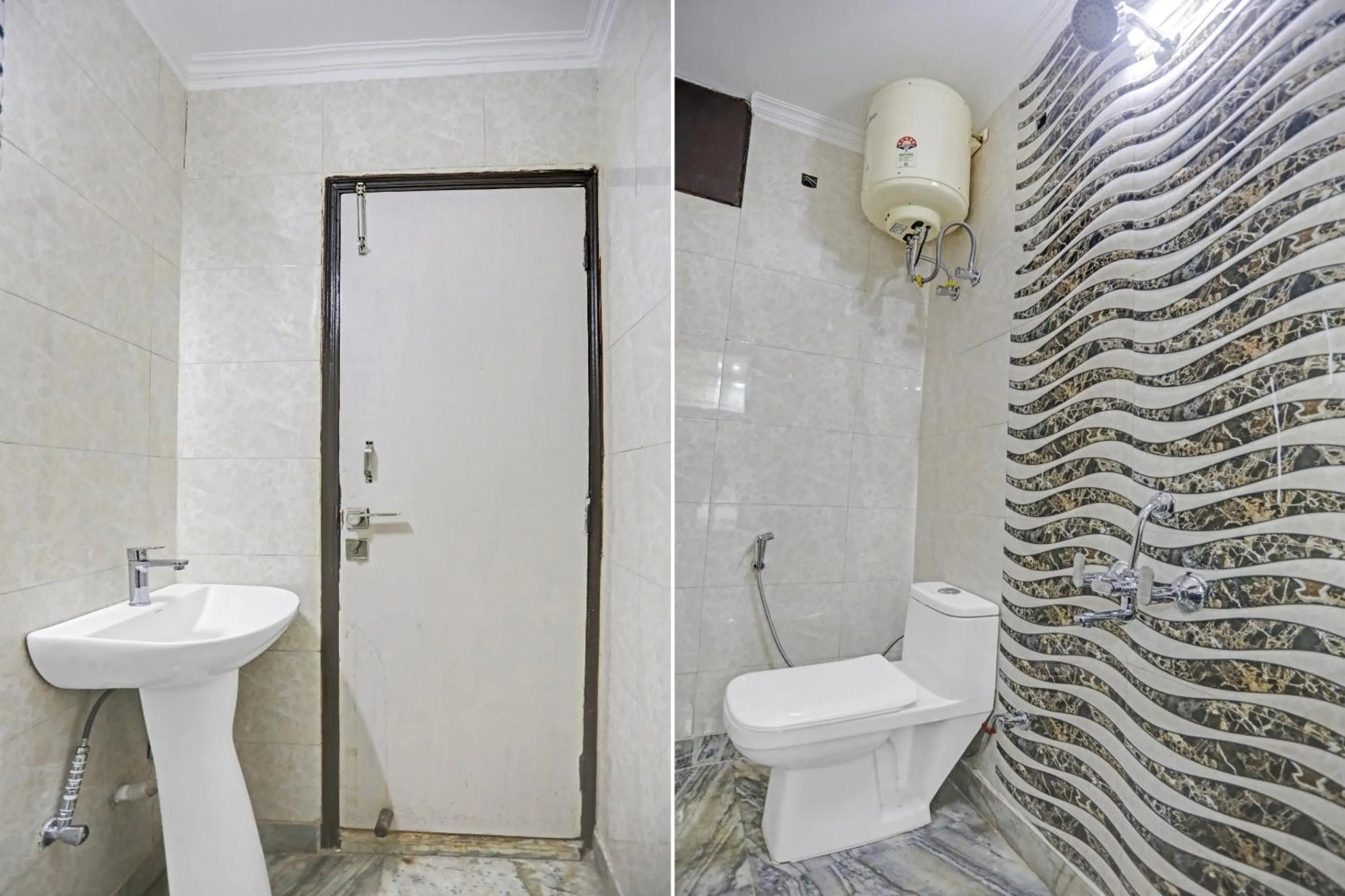 Bathroom in Collection O Nirvana Residency Near Lotus Temple