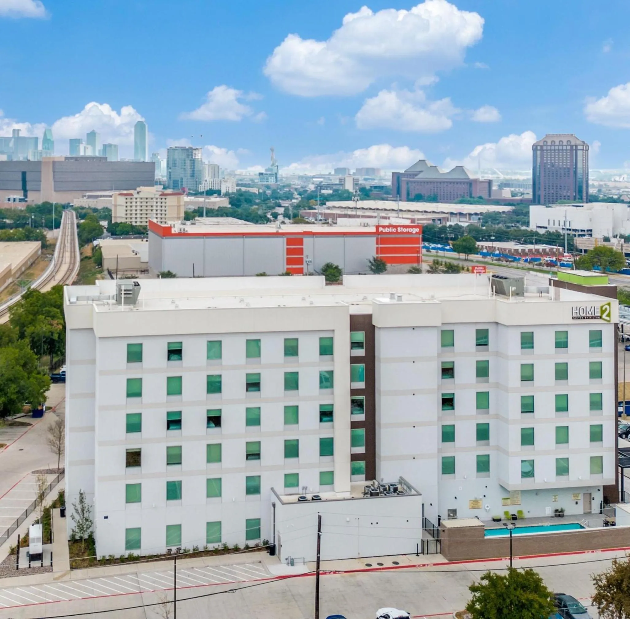 Property building in Home2 Suites By Hilton Dallas Medical District Lovefield, Tx