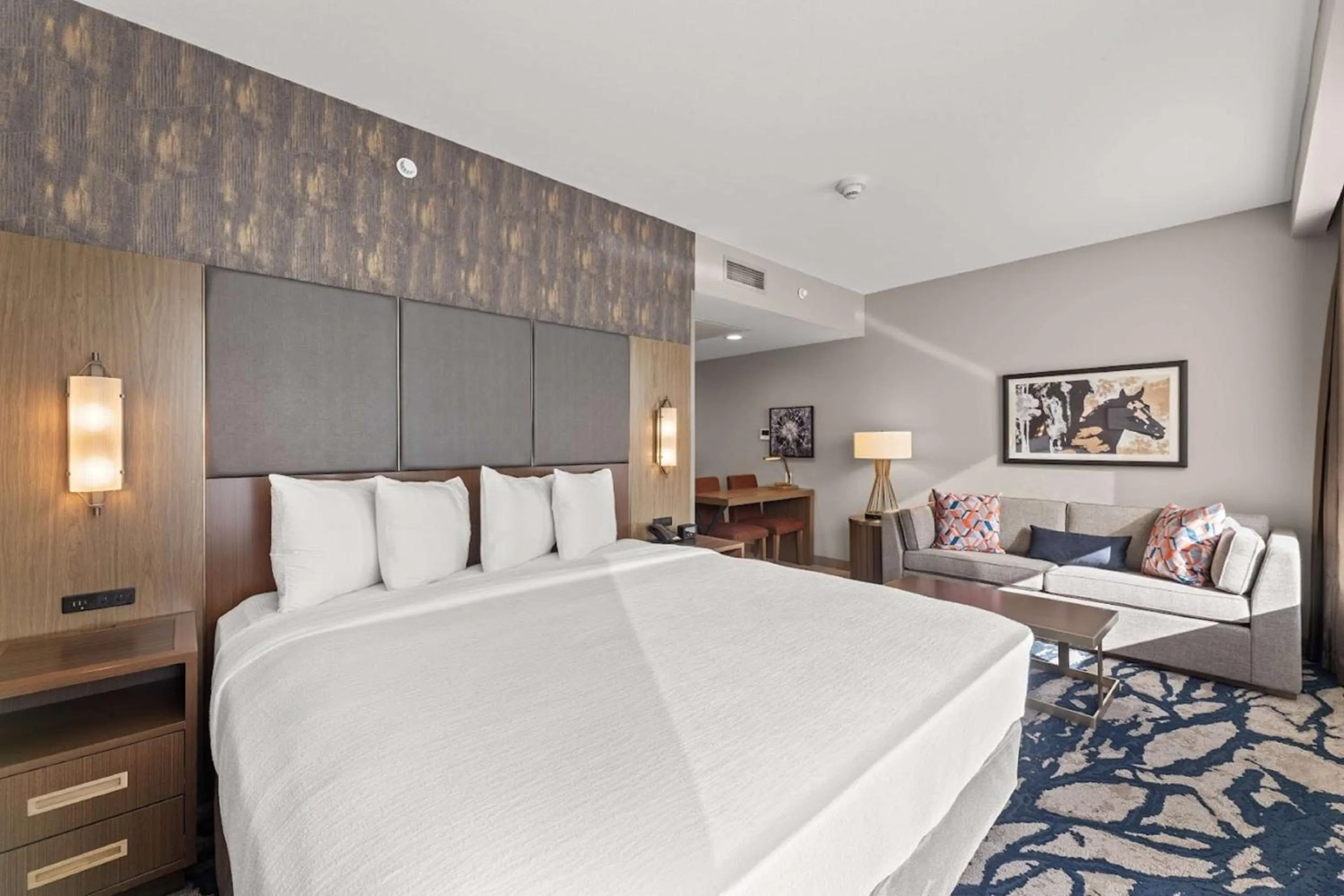 Living room, Bed in Embassy Suites By Hilton Irving Las Colinas