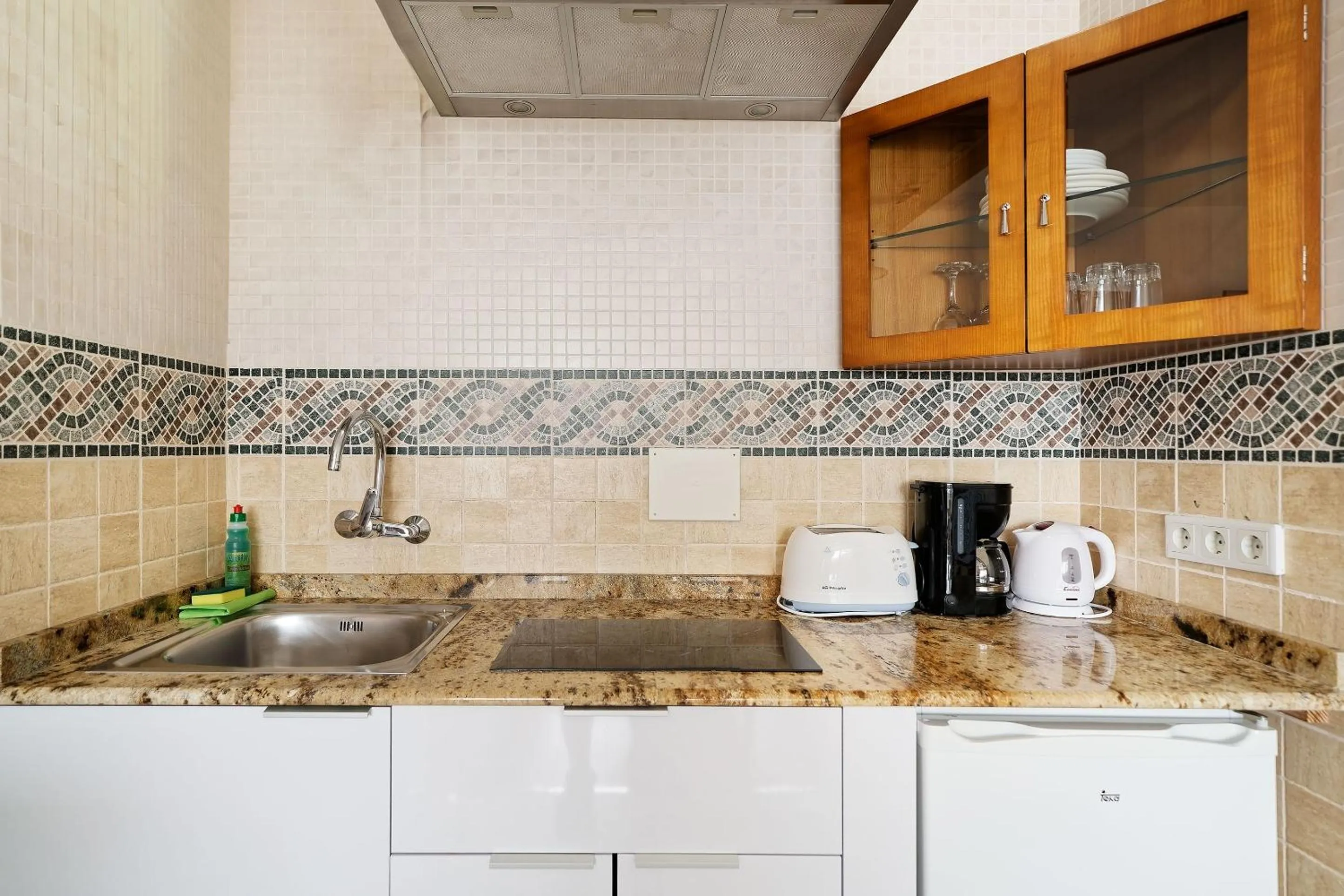 Kitchen or kitchenette in Aparthotel Maracaibo