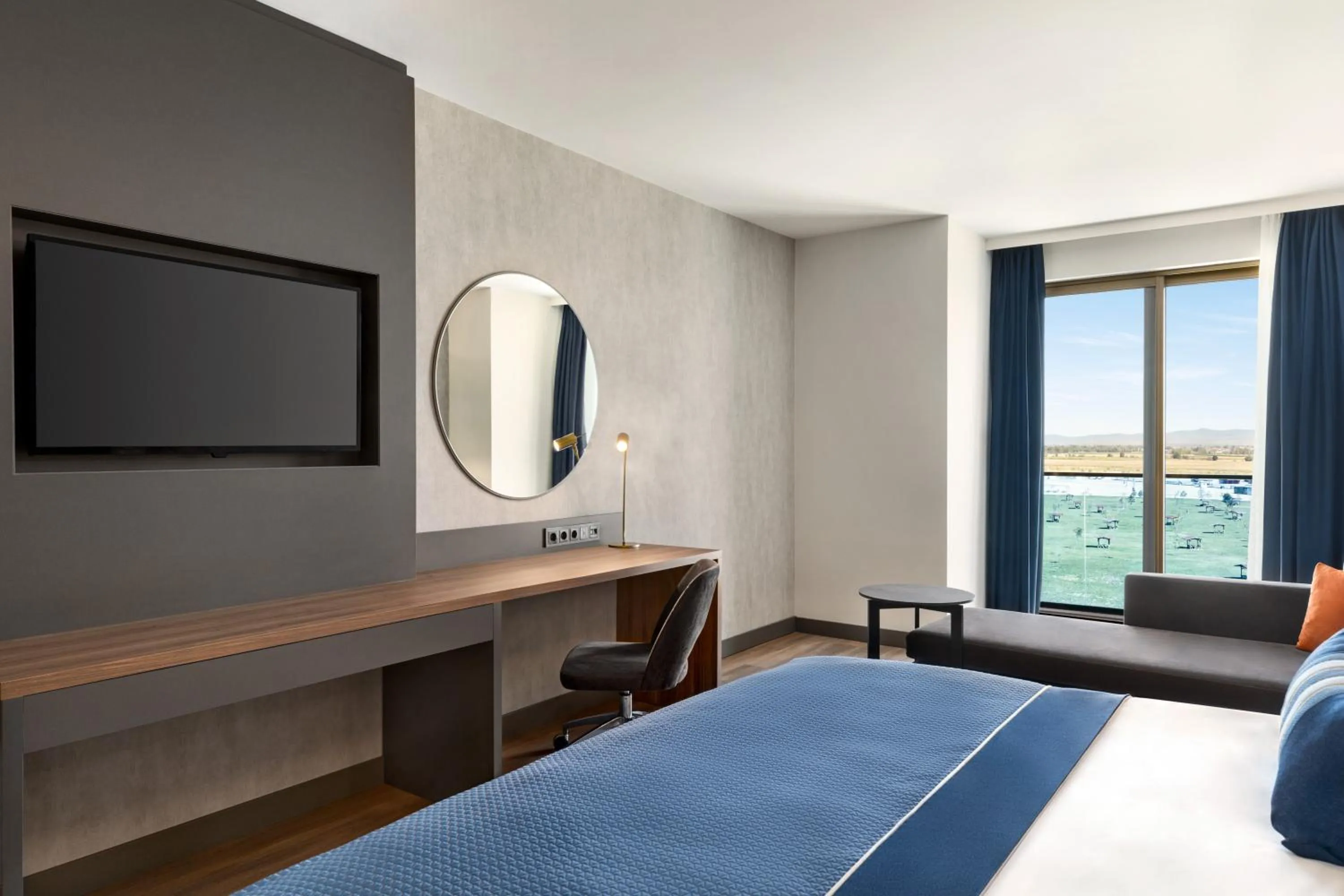 View (from property/room), Bed in Wyndham Afyonkarahisar Thermal&Spa