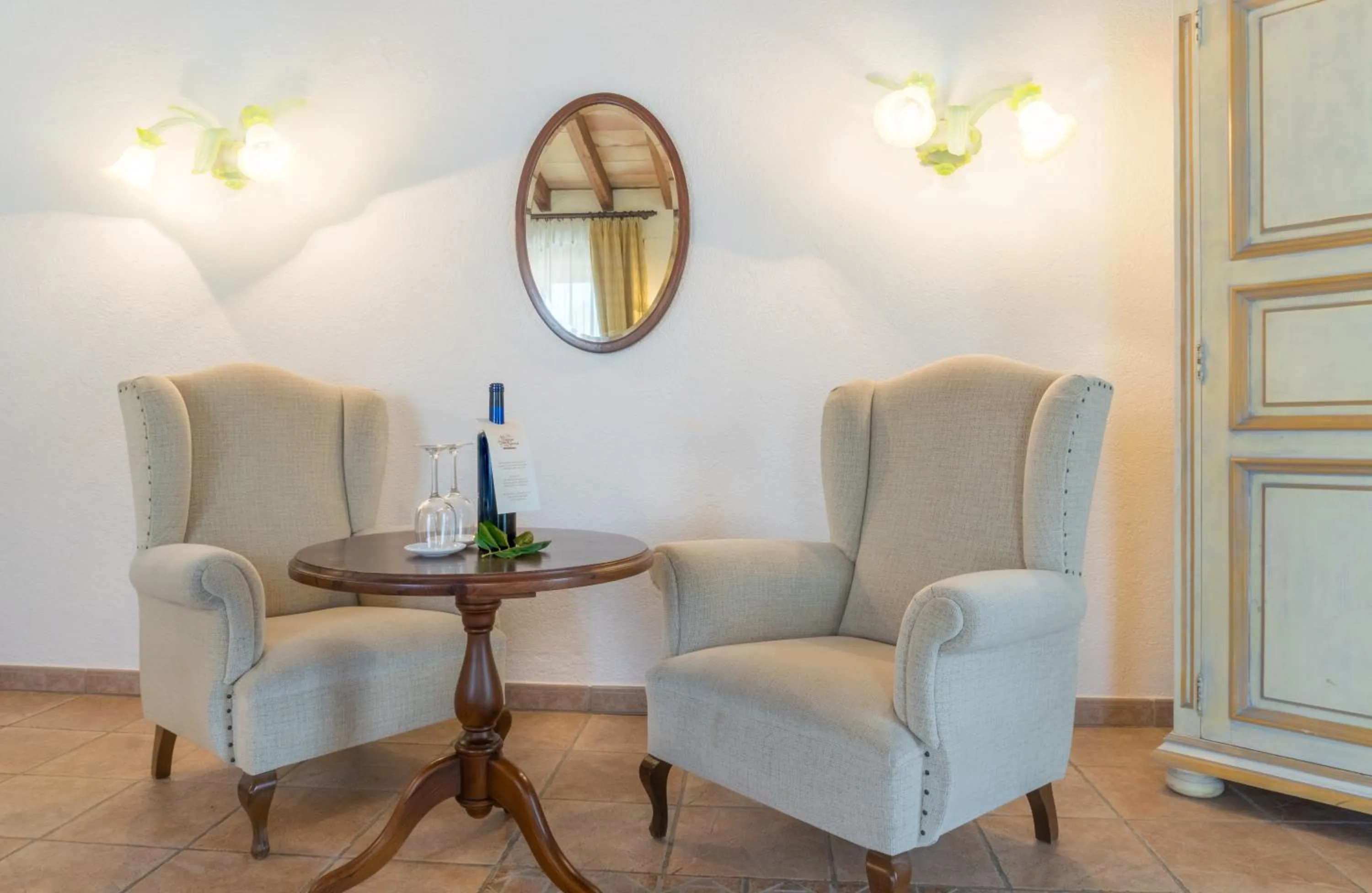 Seating area in Finca Binibona Parc Natural