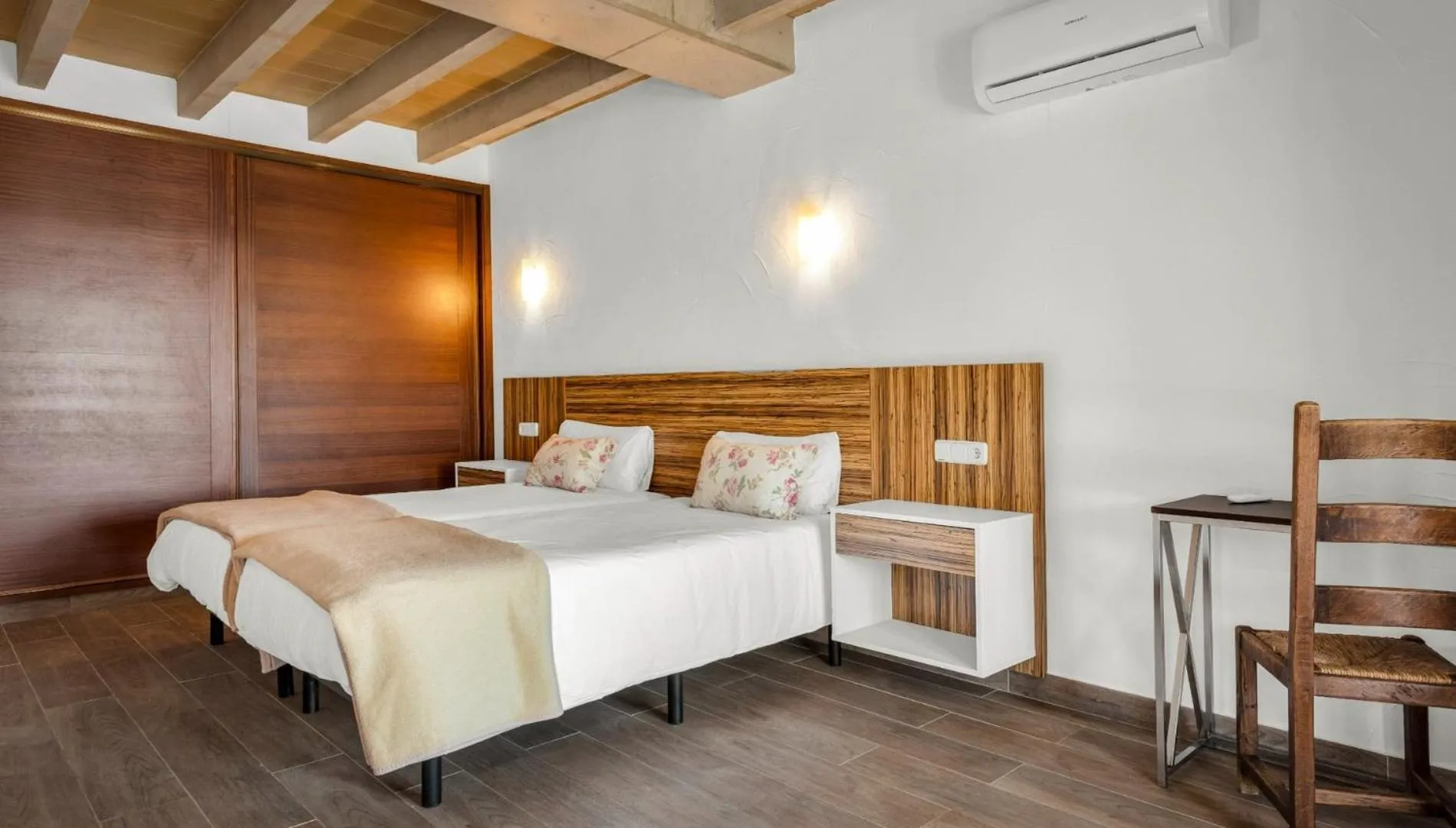 Bed in Finca Binibona Parc Natural