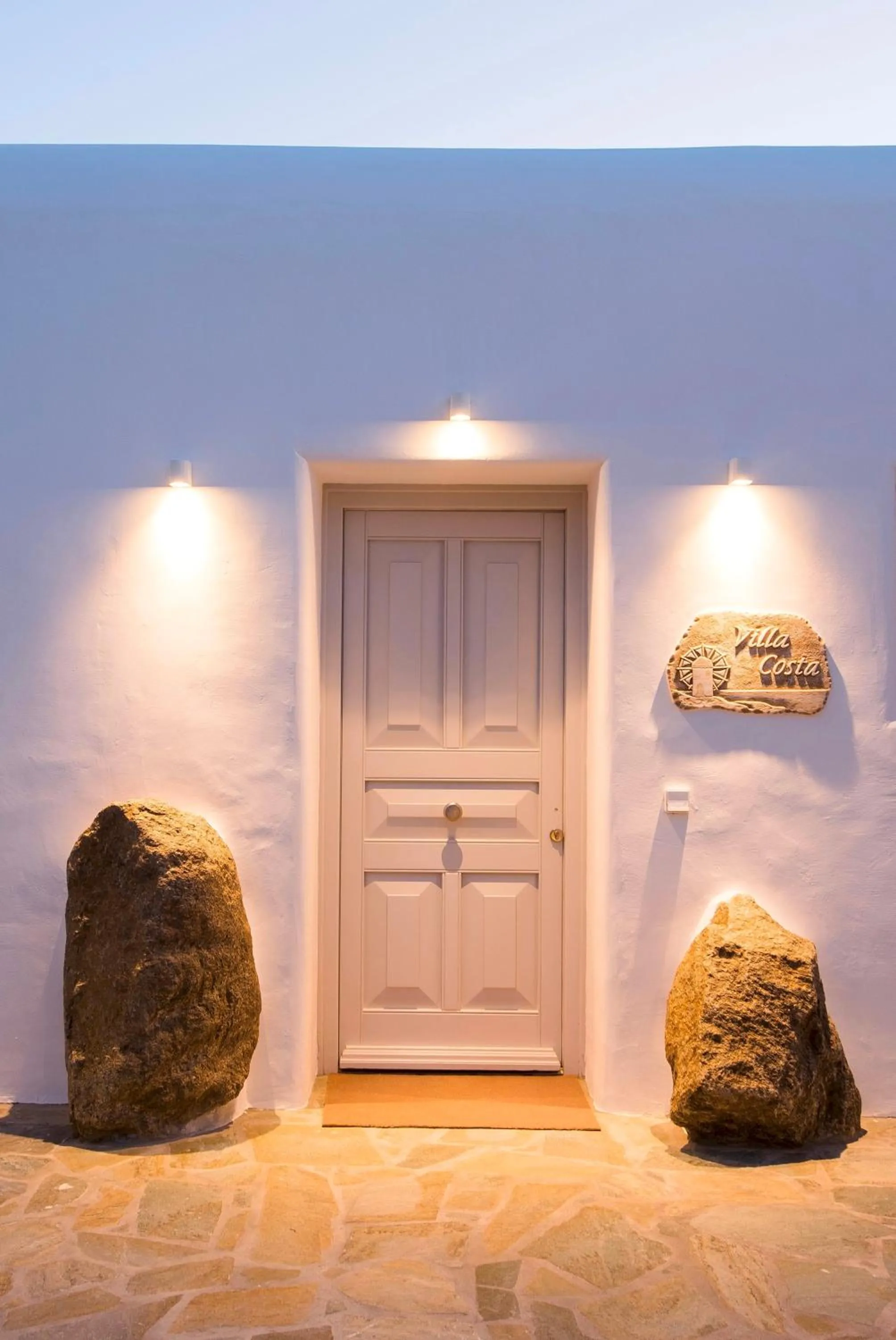 Facade/entrance in Villa Costa by Whitelist Mykonos