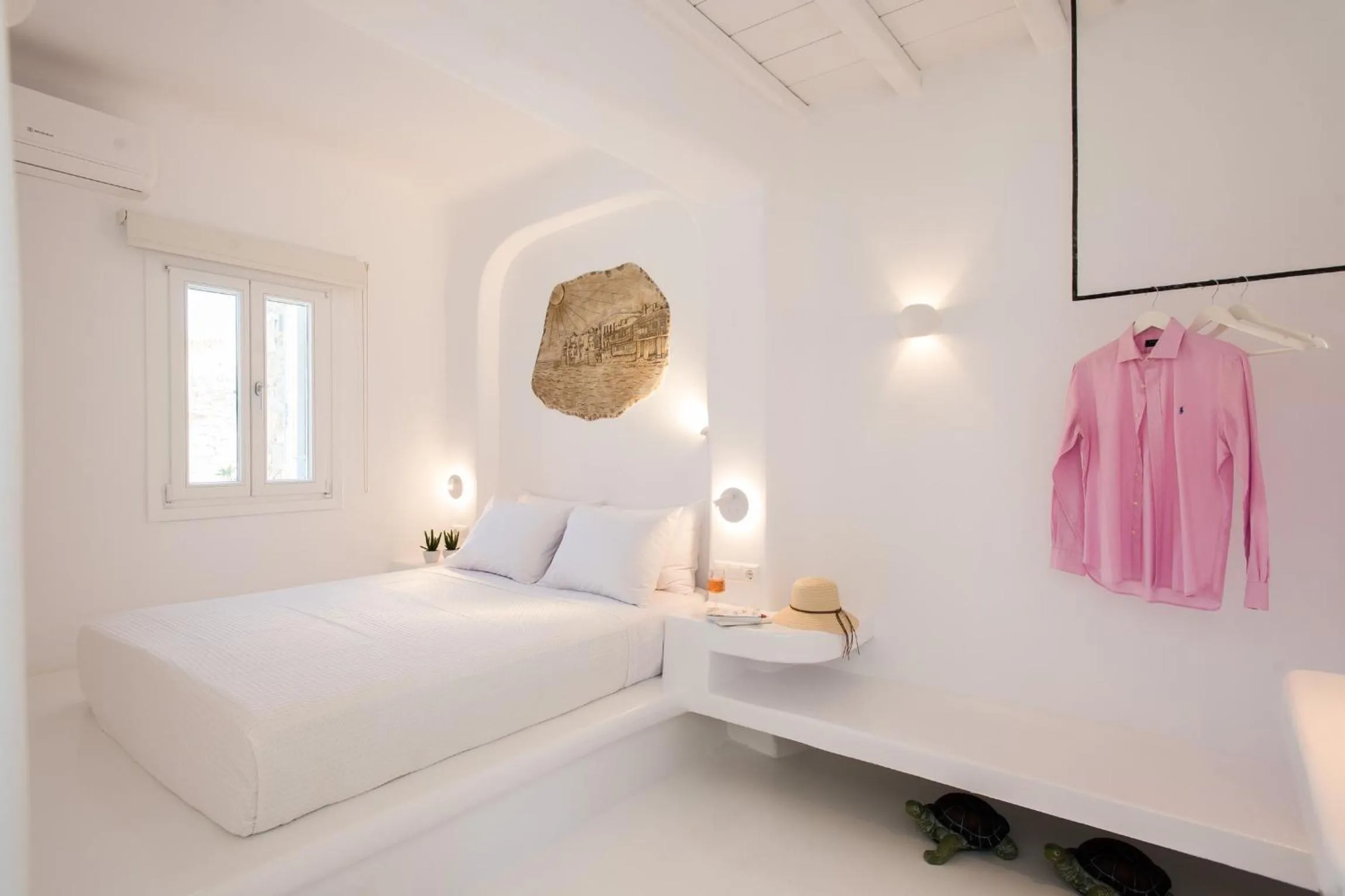 Bed in Villa Costa by Whitelist Mykonos