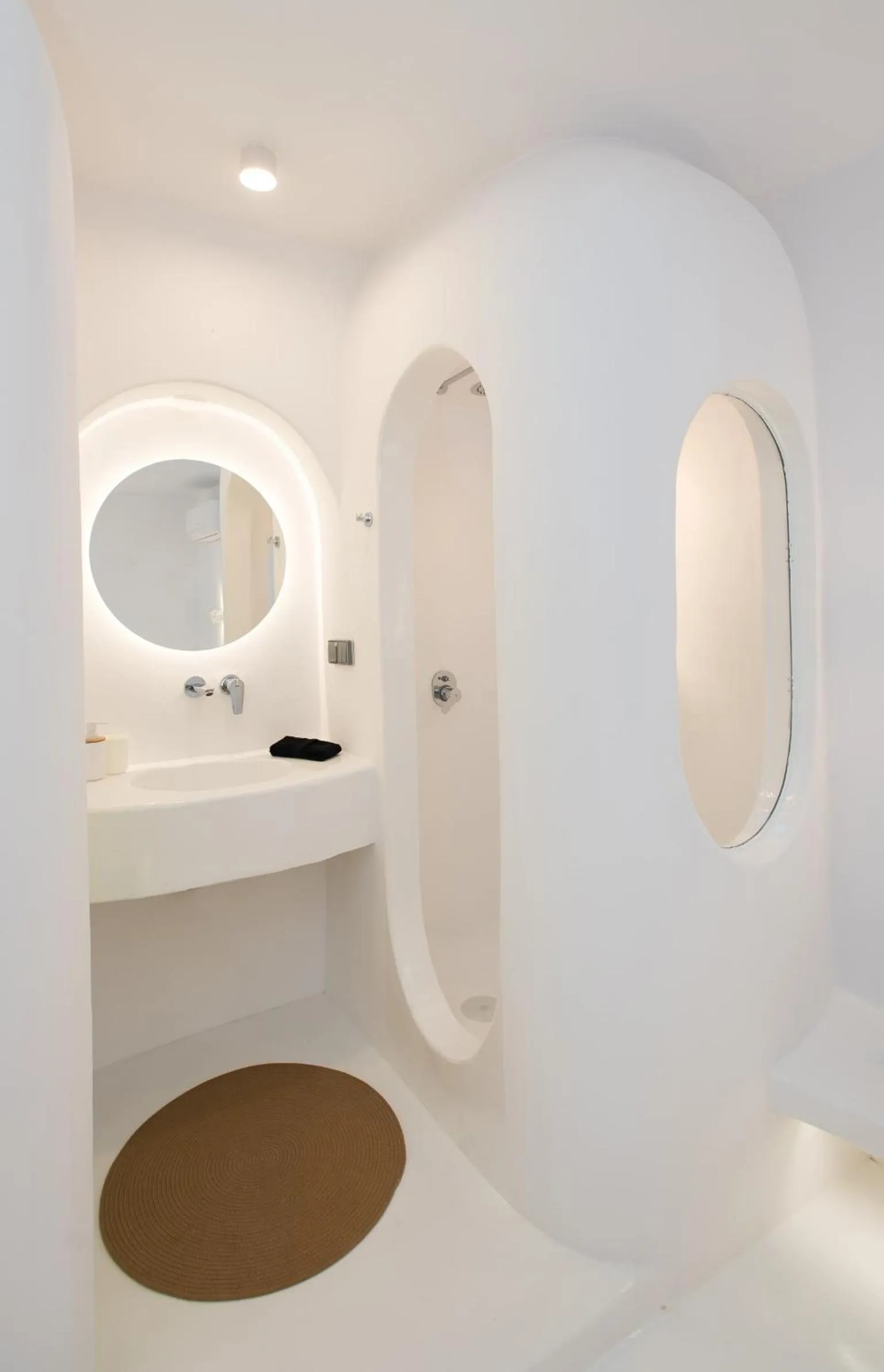 Shower in Villa Costa by Whitelist Mykonos