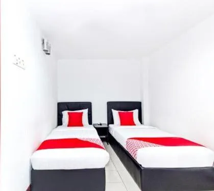 Bed in Dkeris Hotel Melaka