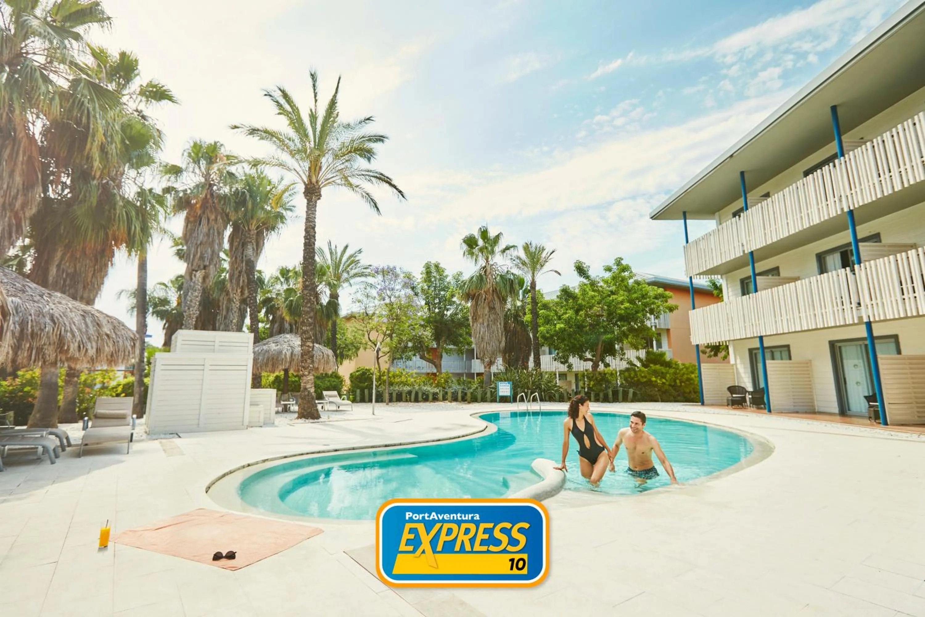 Pool view in PortAventura Hotel Caribe - Includes unlimited access to PortAventura Park & 1 access to Ferrari Land