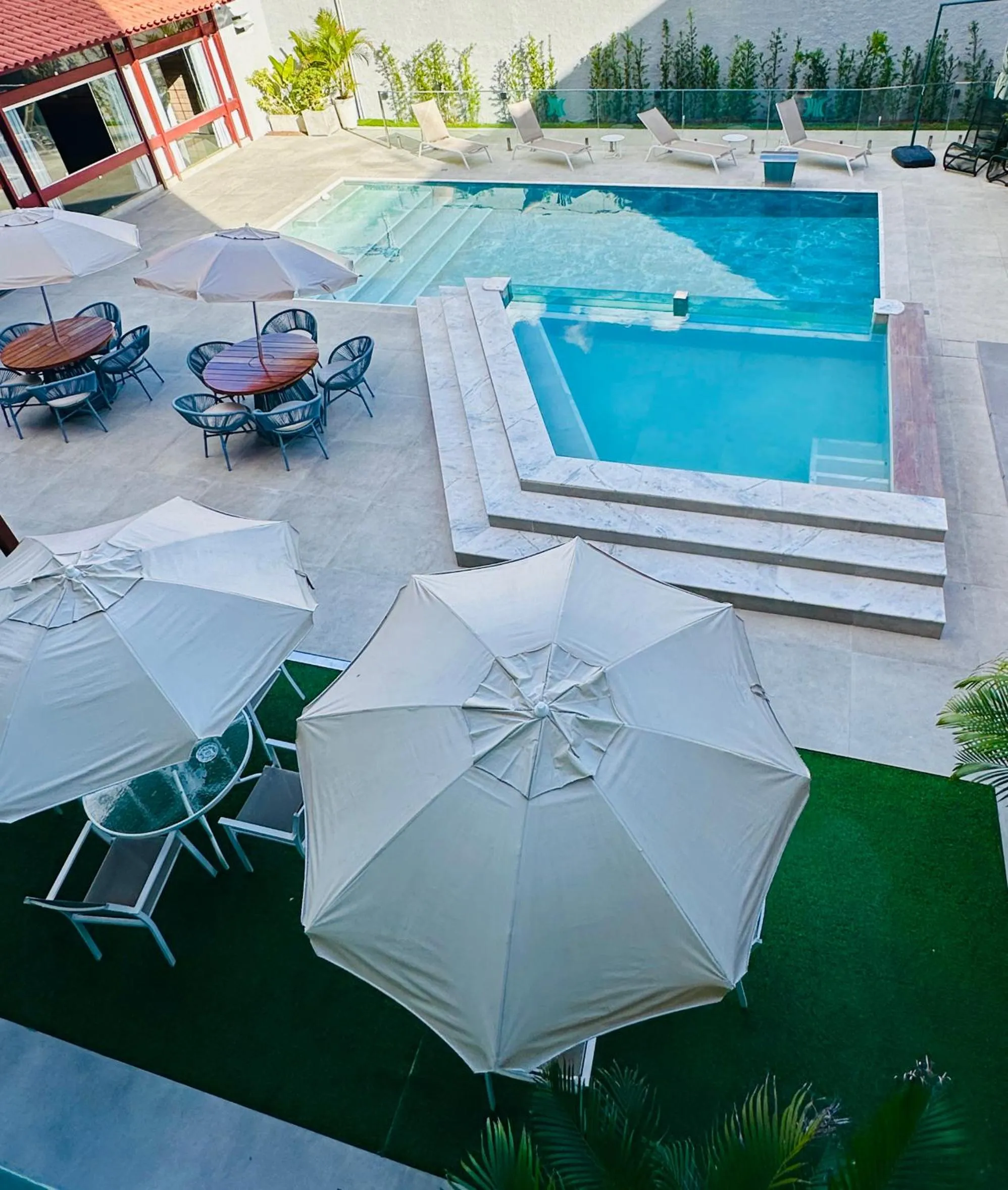 Pool view in Garanhuns Palace Hotel