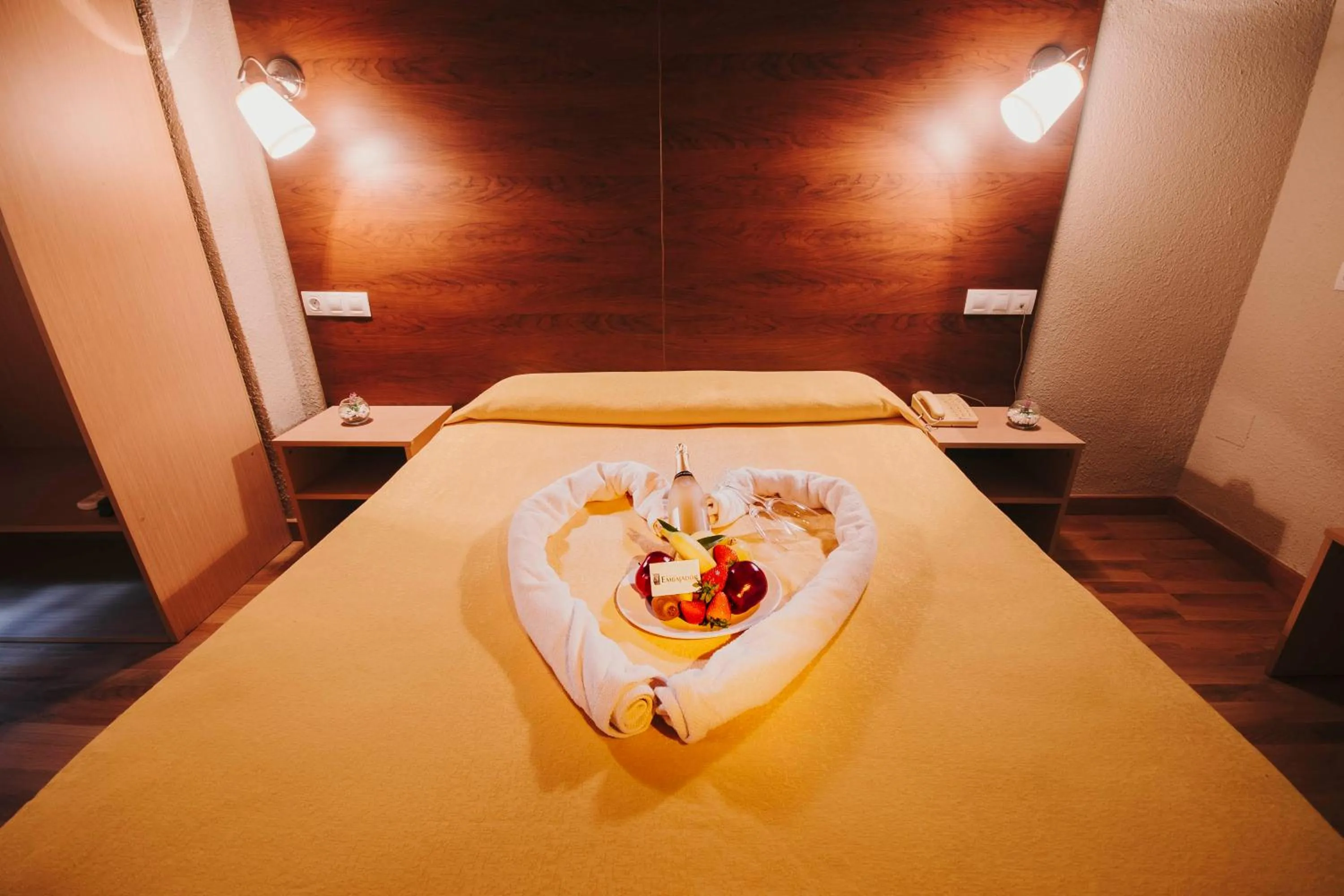 Bed in Hotel Embajador