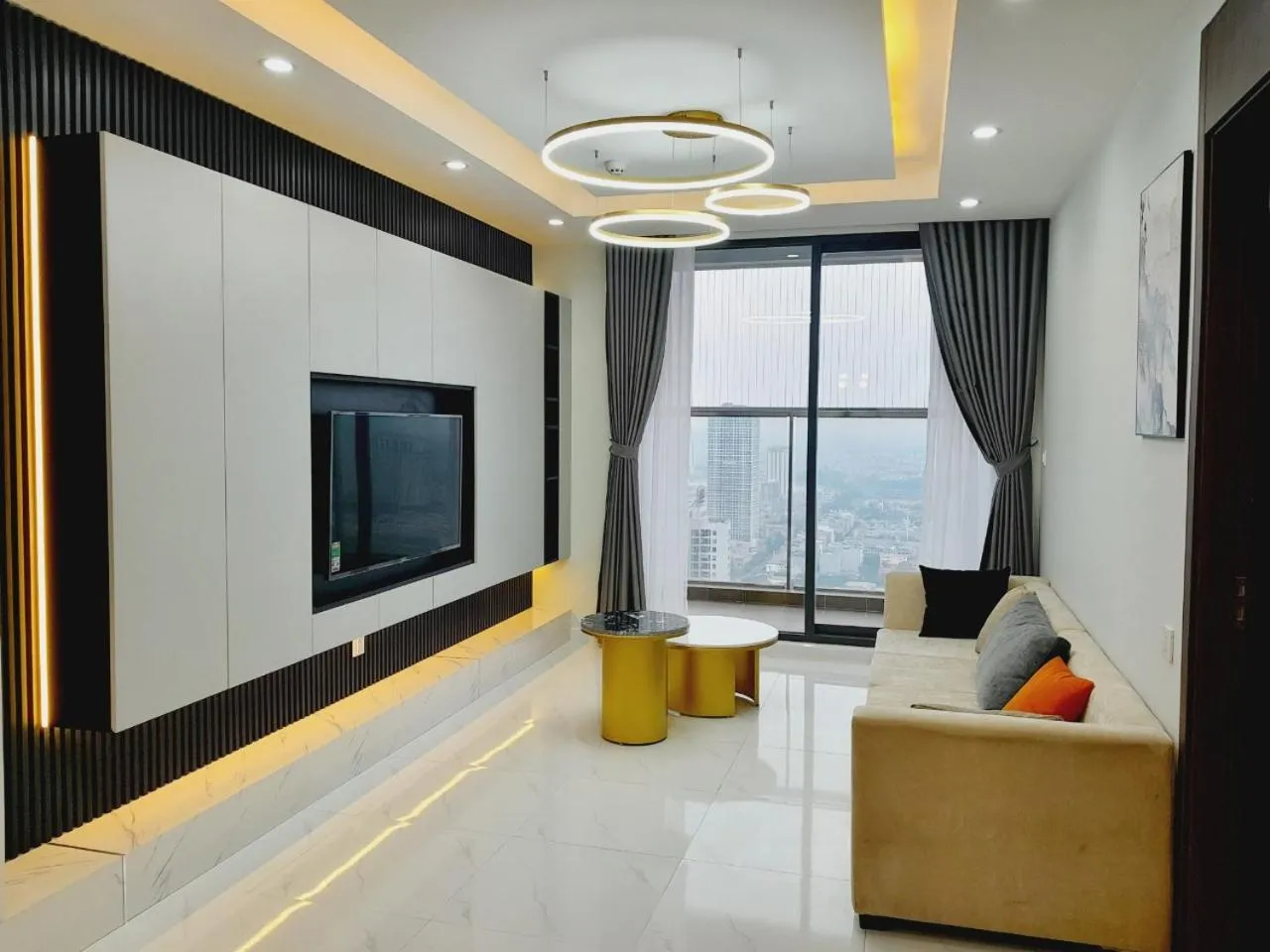 Living room in TSQ STAY Hotel Apartment