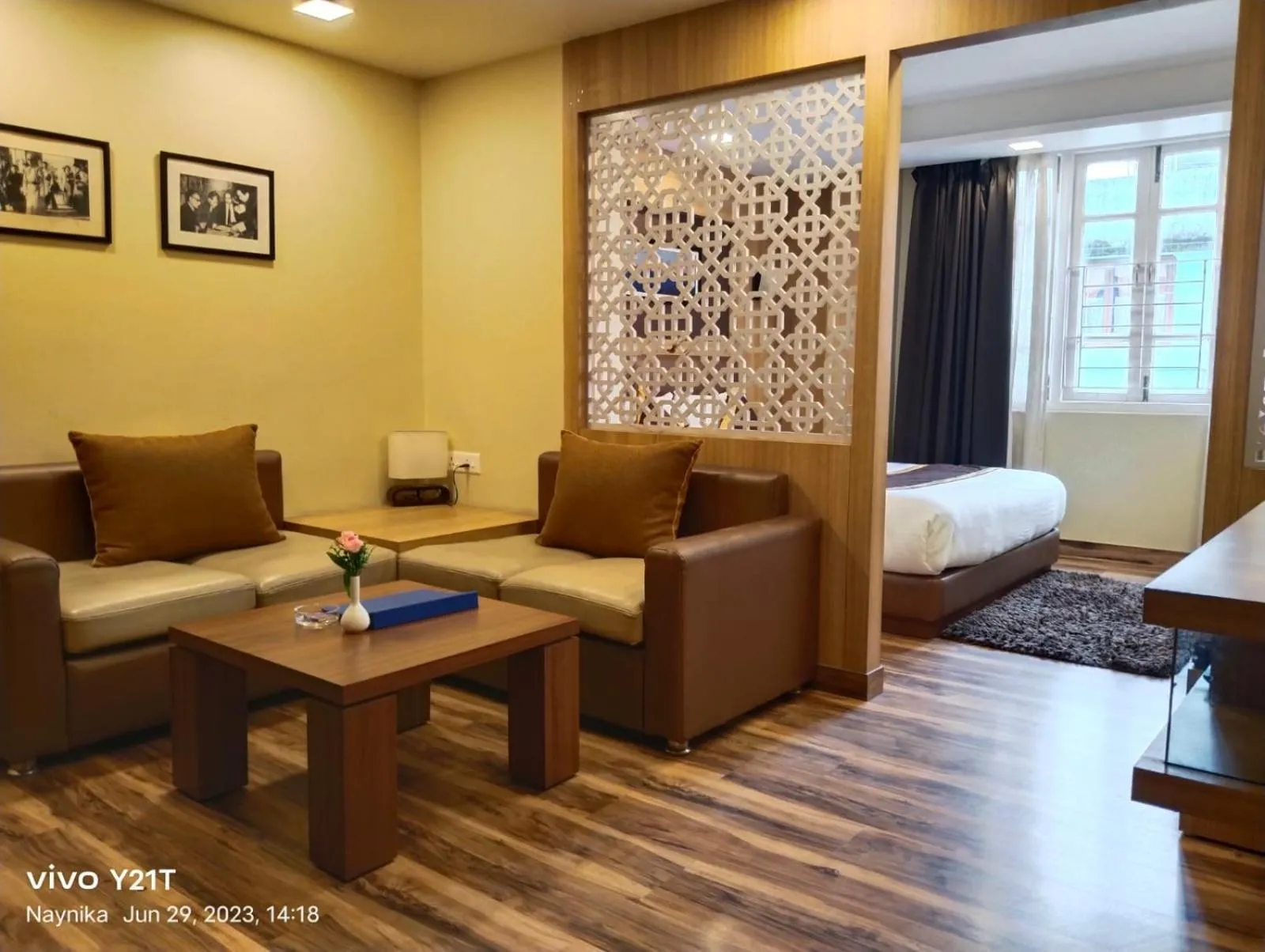 Seating area in Q SAINA THE COSMOS