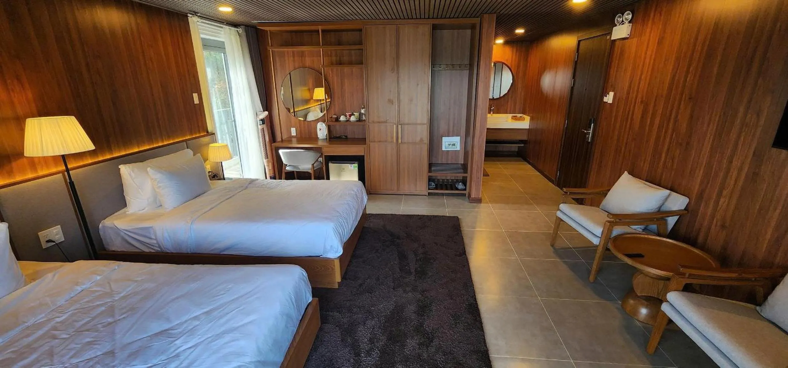 View (from property/room), Bed in Lavender Dalat Hotel and Resorts