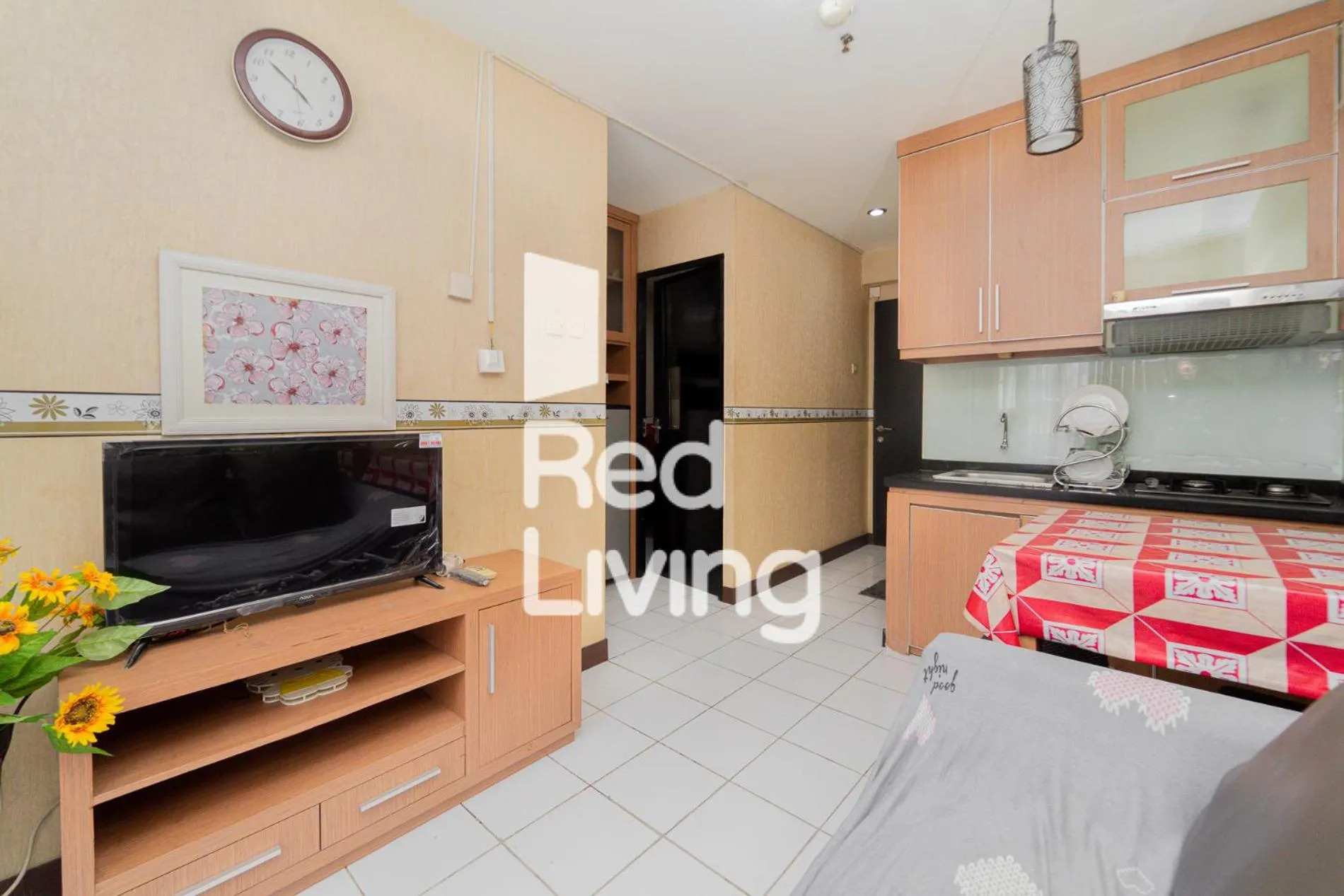 Communal lounge/ TV room in Apartemen Sentra Timur Residence - S&A Zada Property Tower Orange