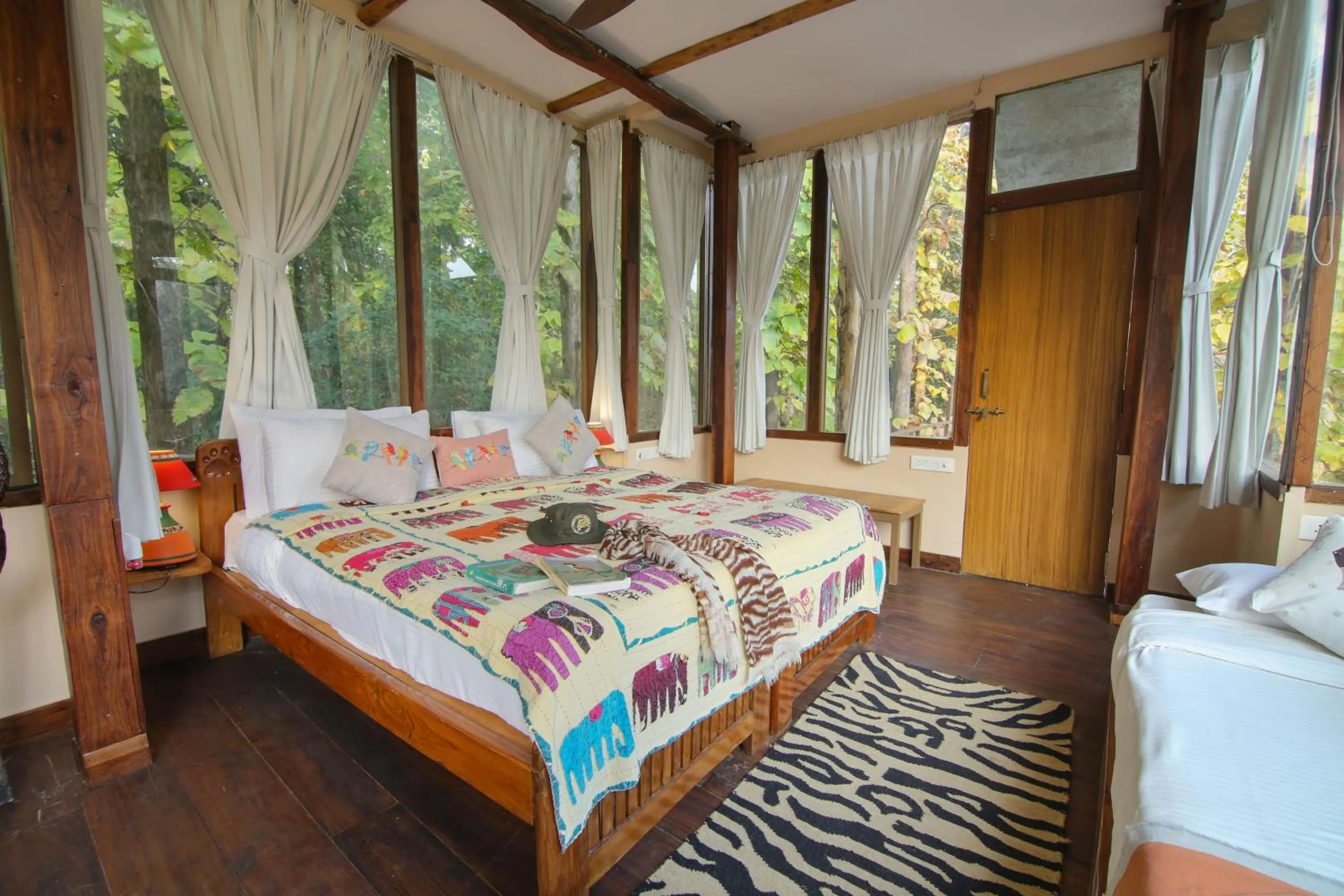 Bed in Rukhad Jungle Camp - Pench