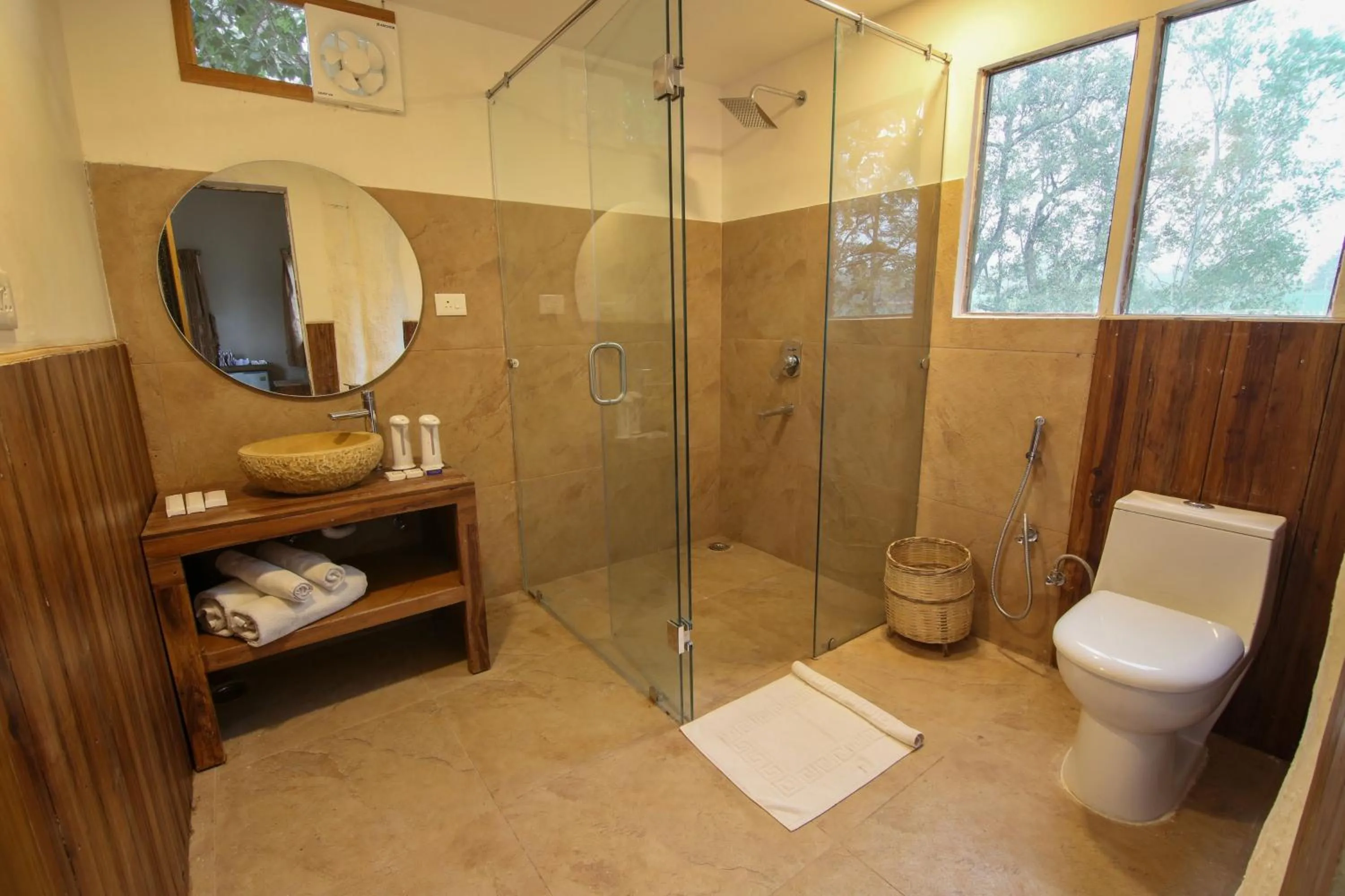 Shower in Rukhad Jungle Camp - Pench