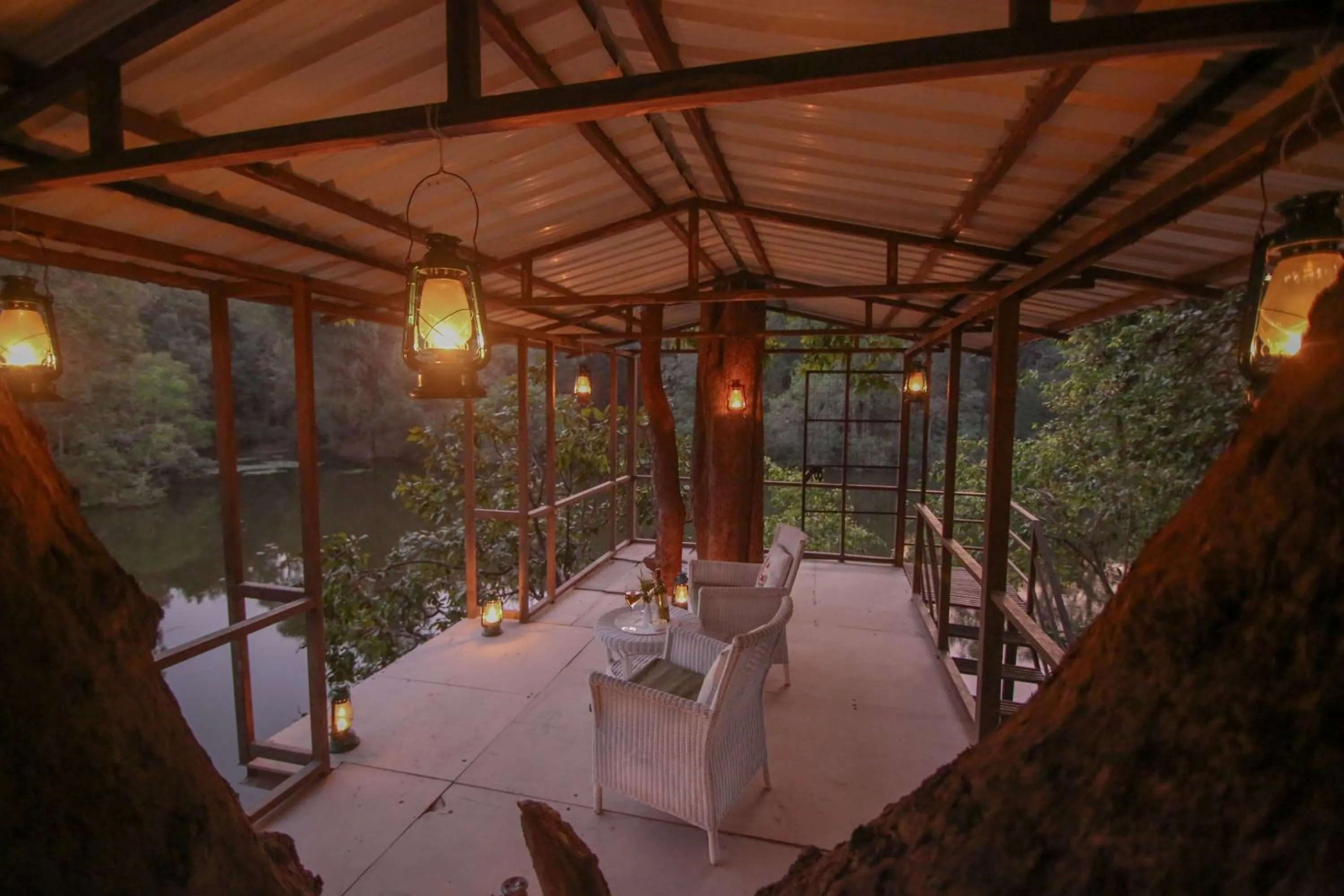 Patio in Rukhad Jungle Camp - Pench