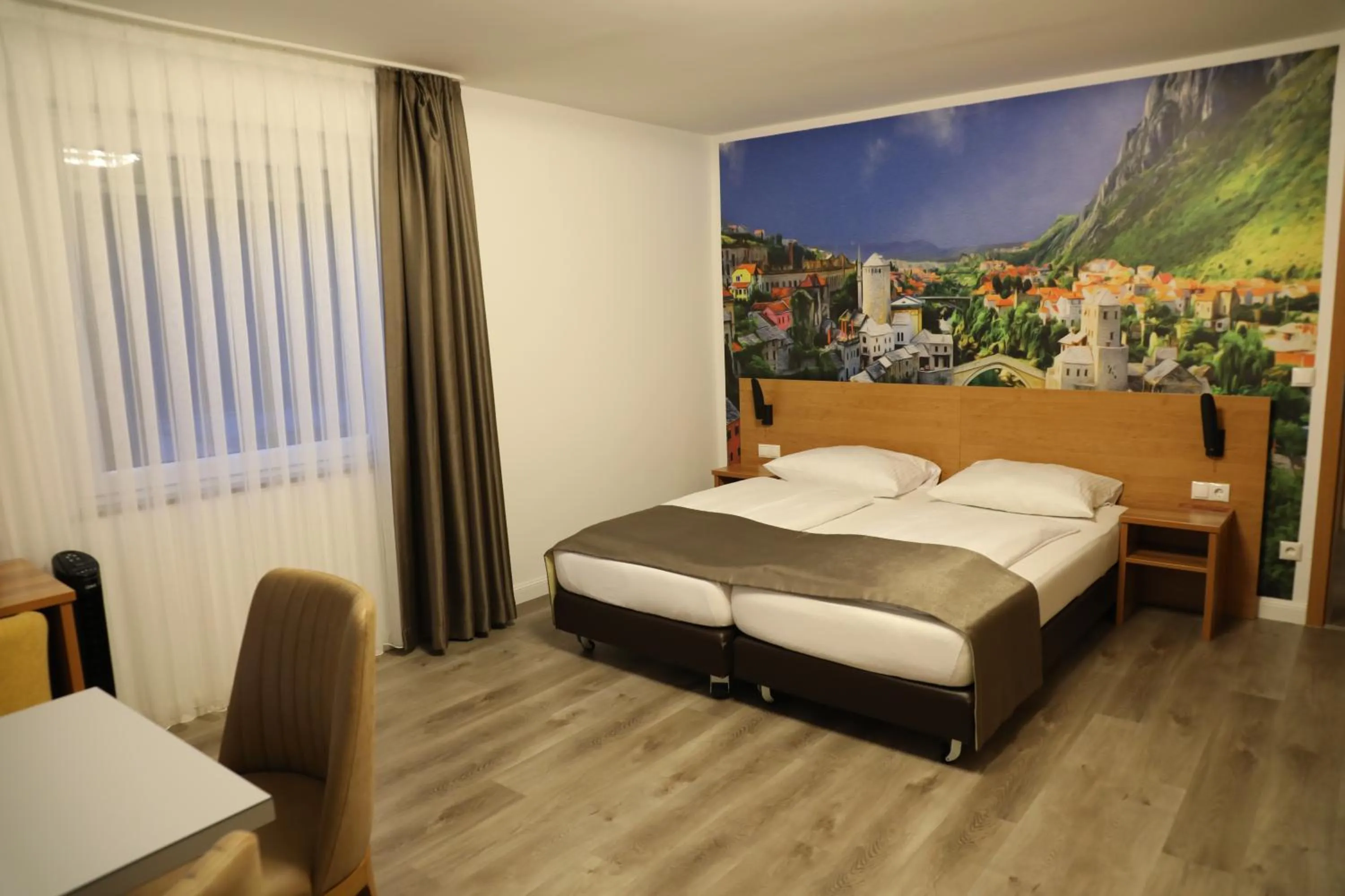 Bed in Hotel Schlangenbader Hof