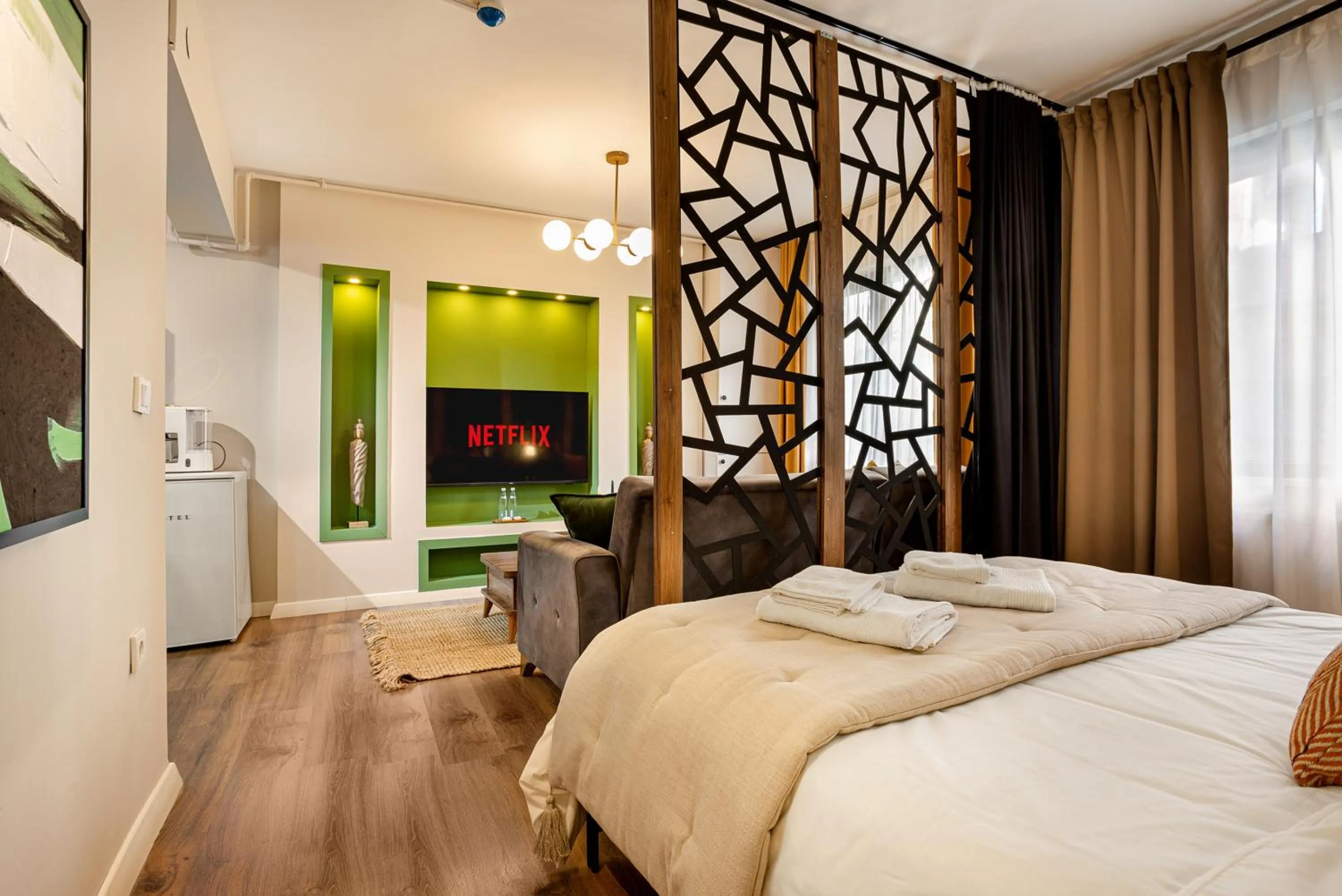 Bedroom, Bed in Port Galata Suites