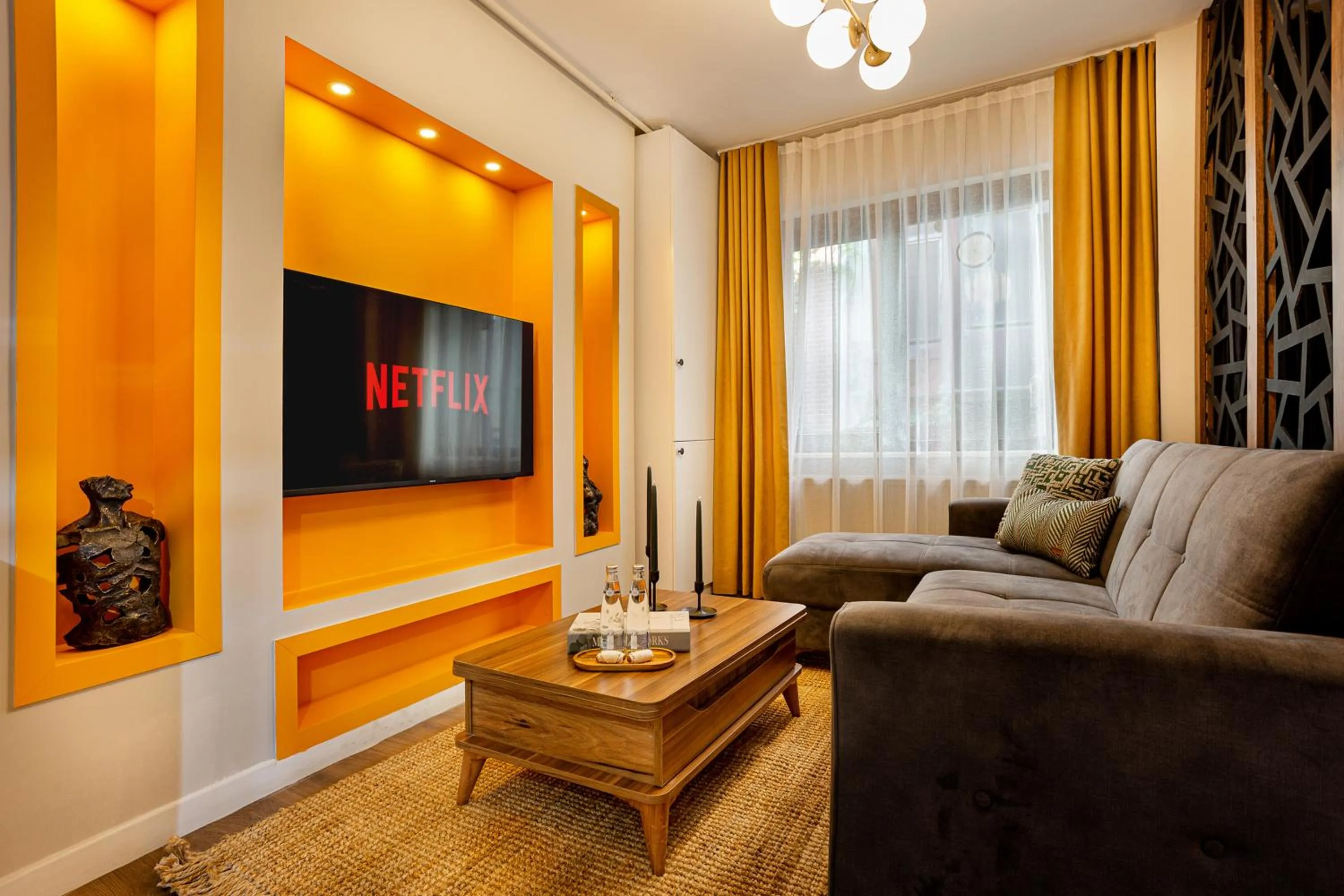 Seating area in Port Galata Suites