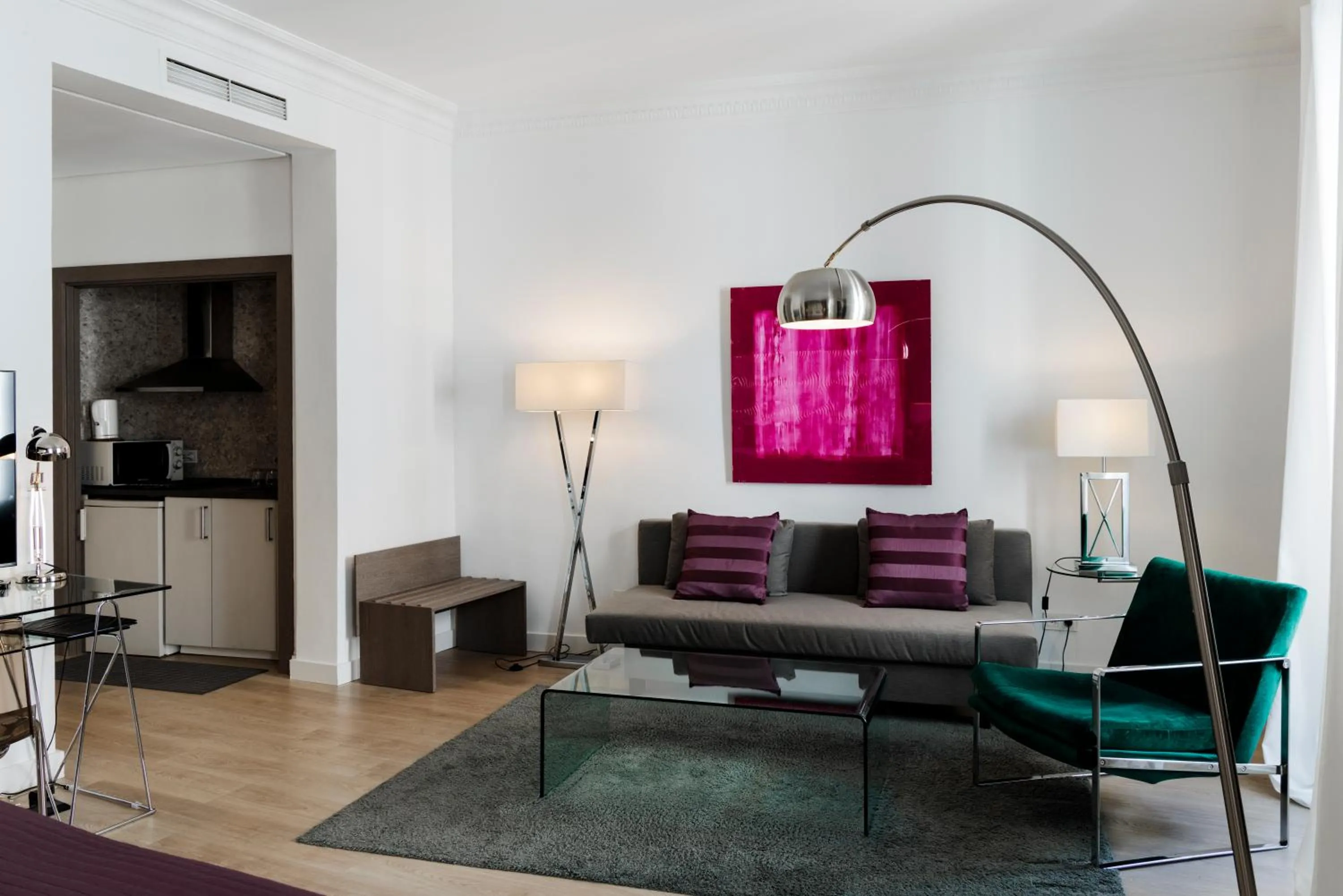 Living room in Suite Prado