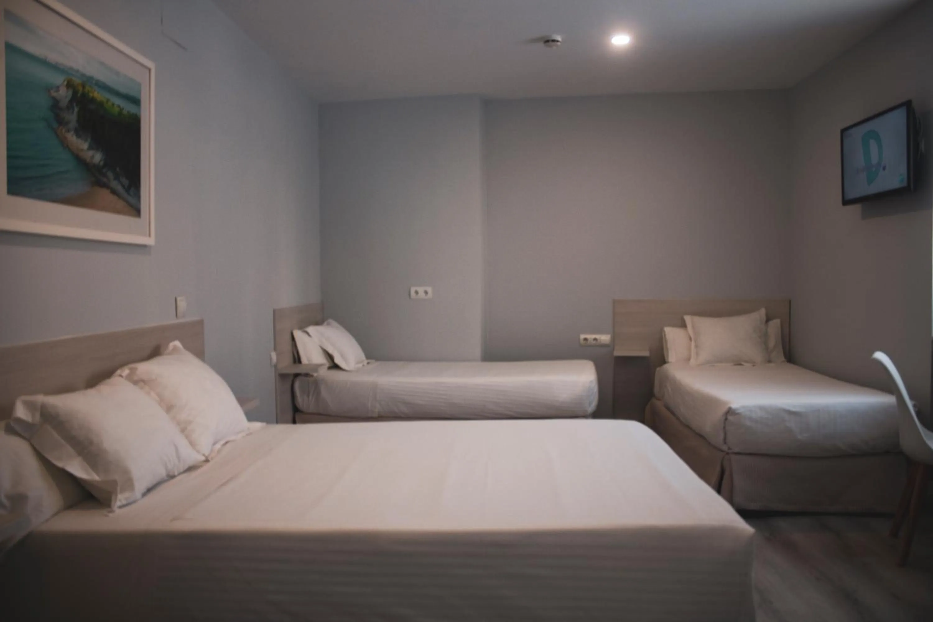 Bed in Hotel Faro de San Vicente