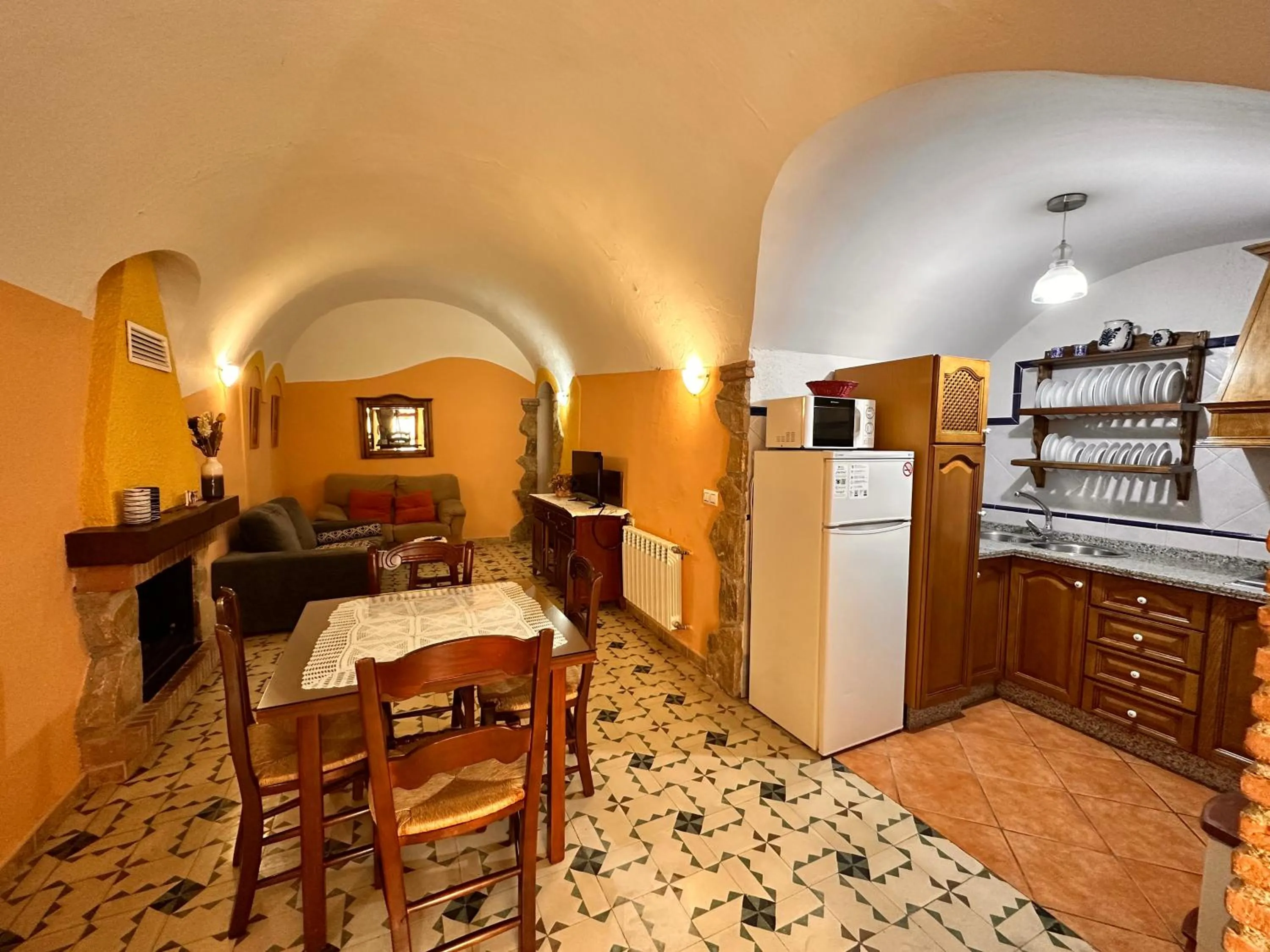 Living room in Cuevas La Granja