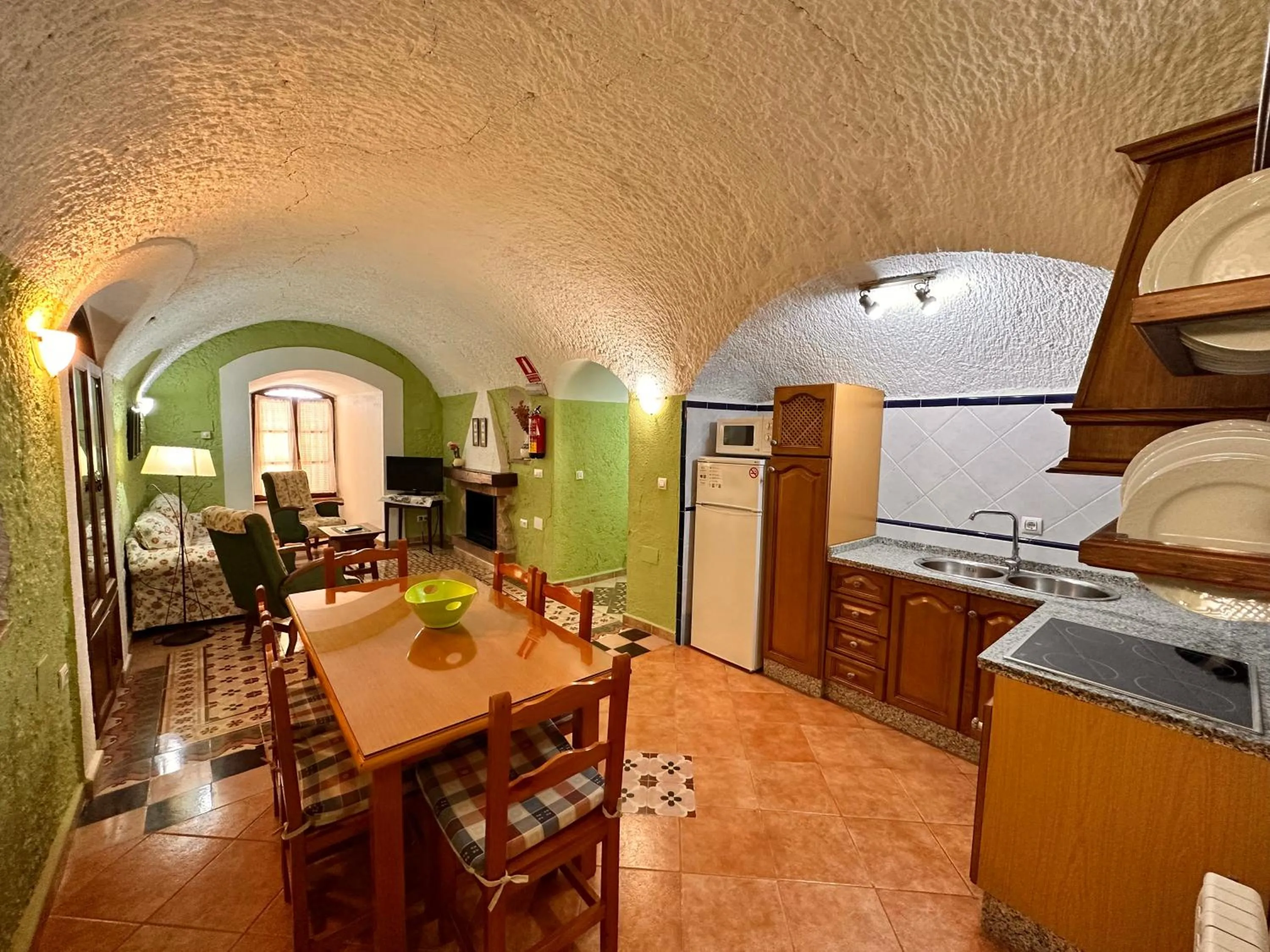 Living room in Cuevas La Granja