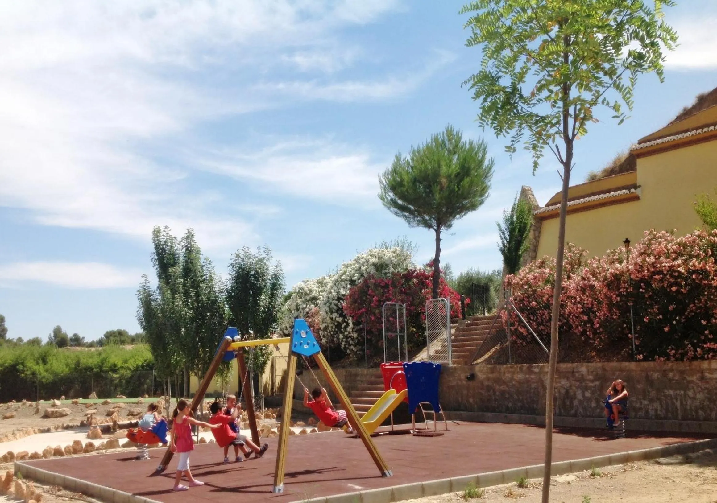 Children play ground in Cuevas La Granja