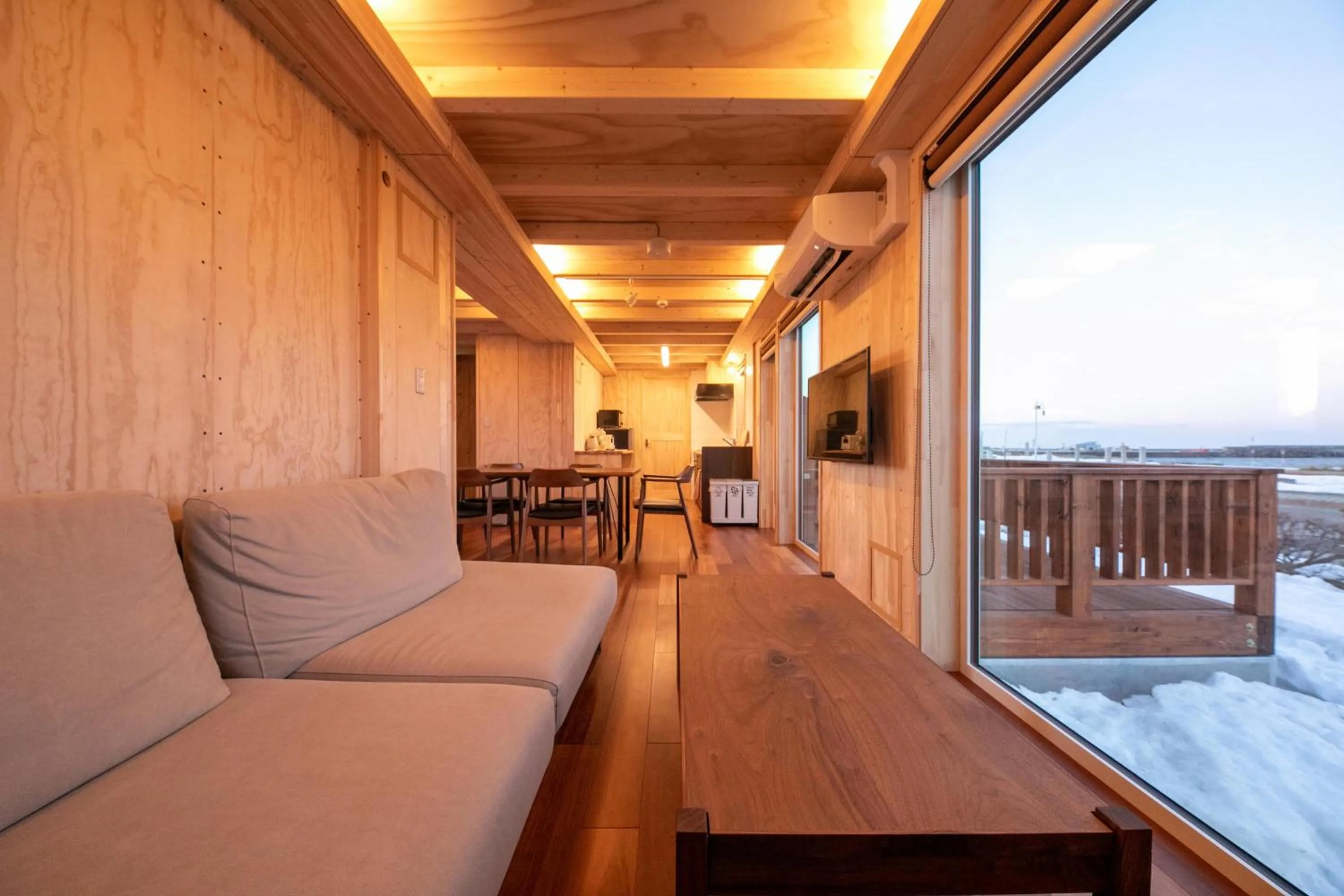 Living room in Okhotsk Ocean Villa AL MARE mombetsu