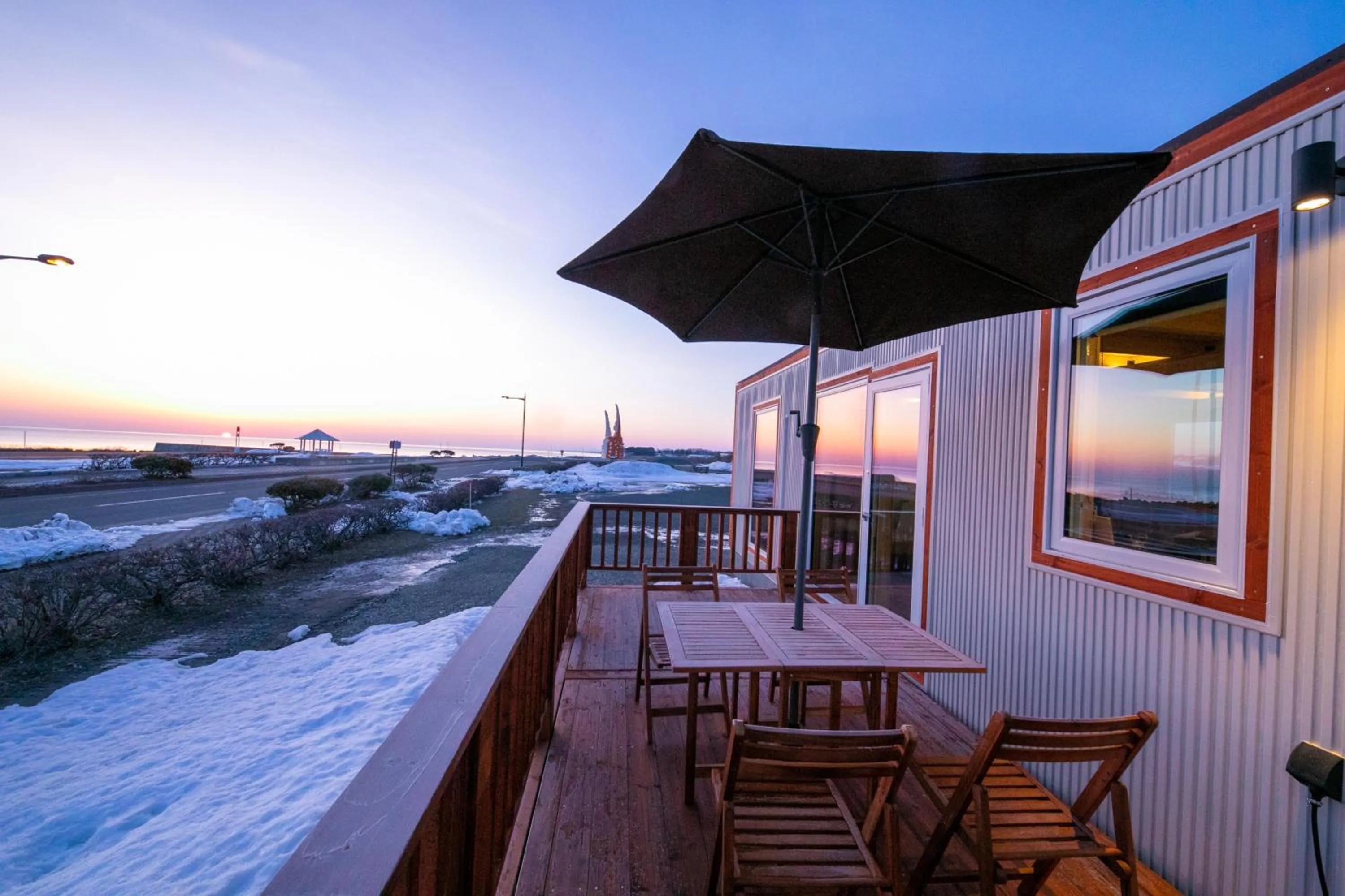 Balcony/Terrace in Okhotsk Ocean Villa AL MARE mombetsu