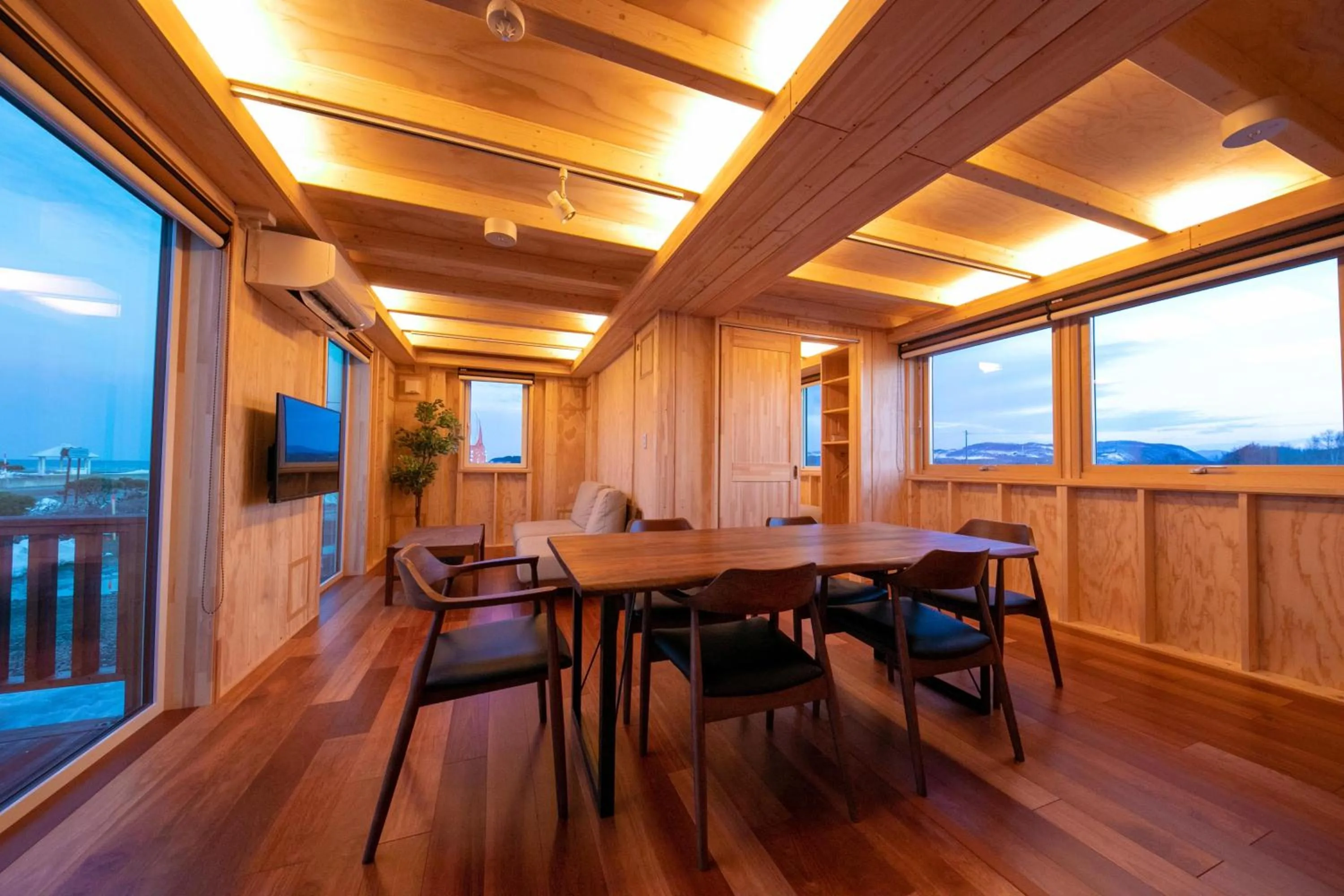 Living room in Okhotsk Ocean Villa AL MARE mombetsu