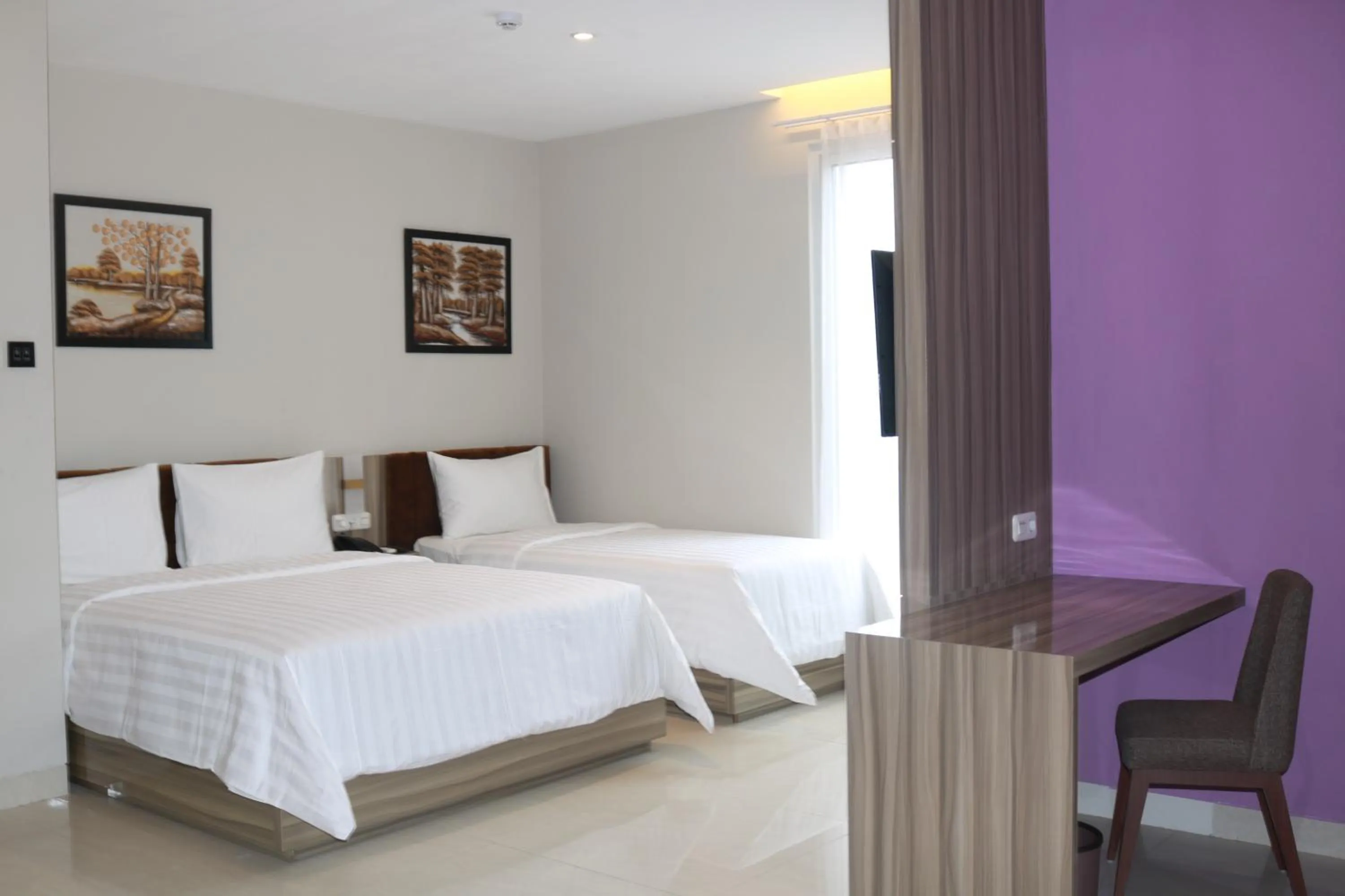 Bed in Surabaya River View Hotel