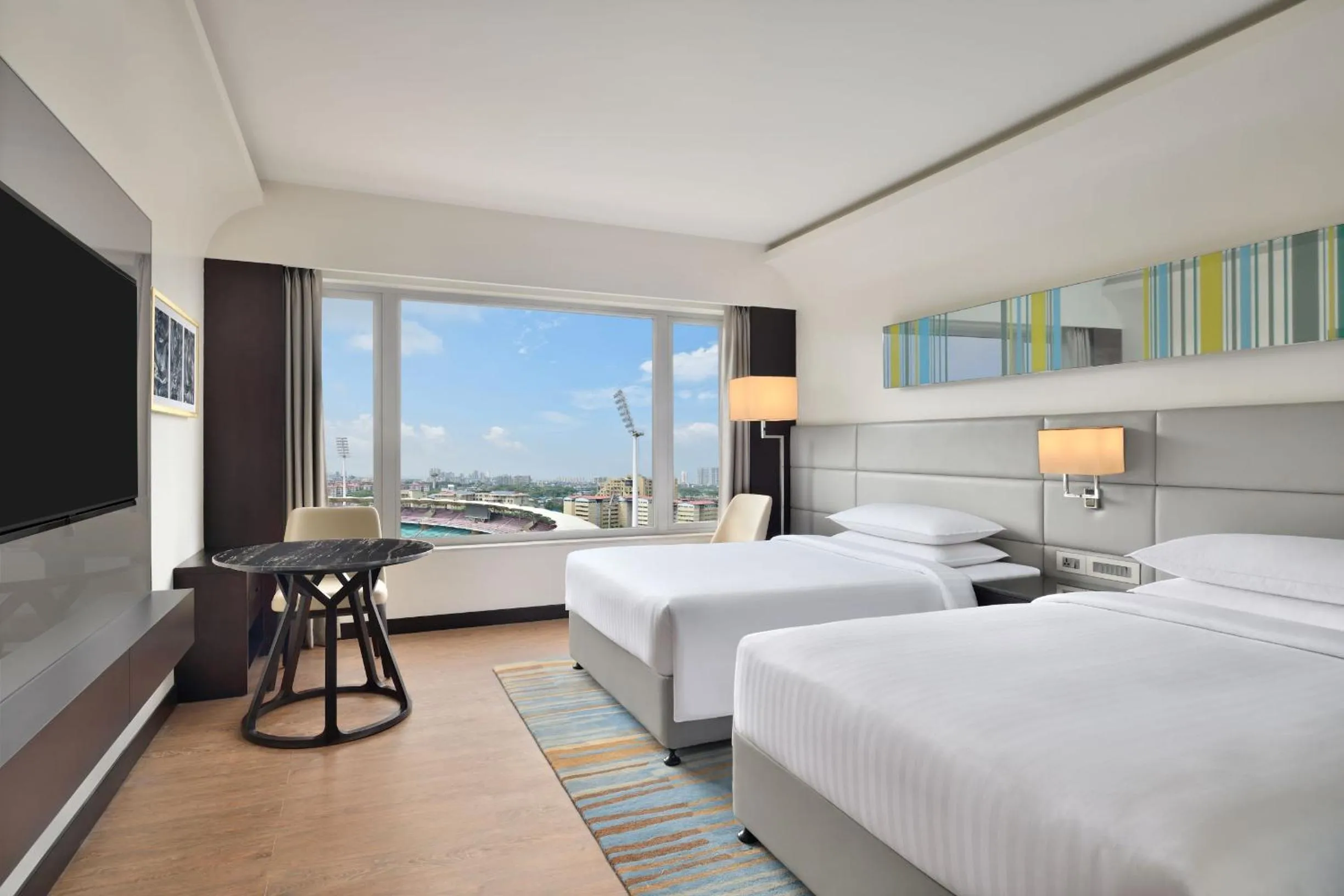 View (from property/room), Bed in Courtyard by Marriott Navi Mumbai