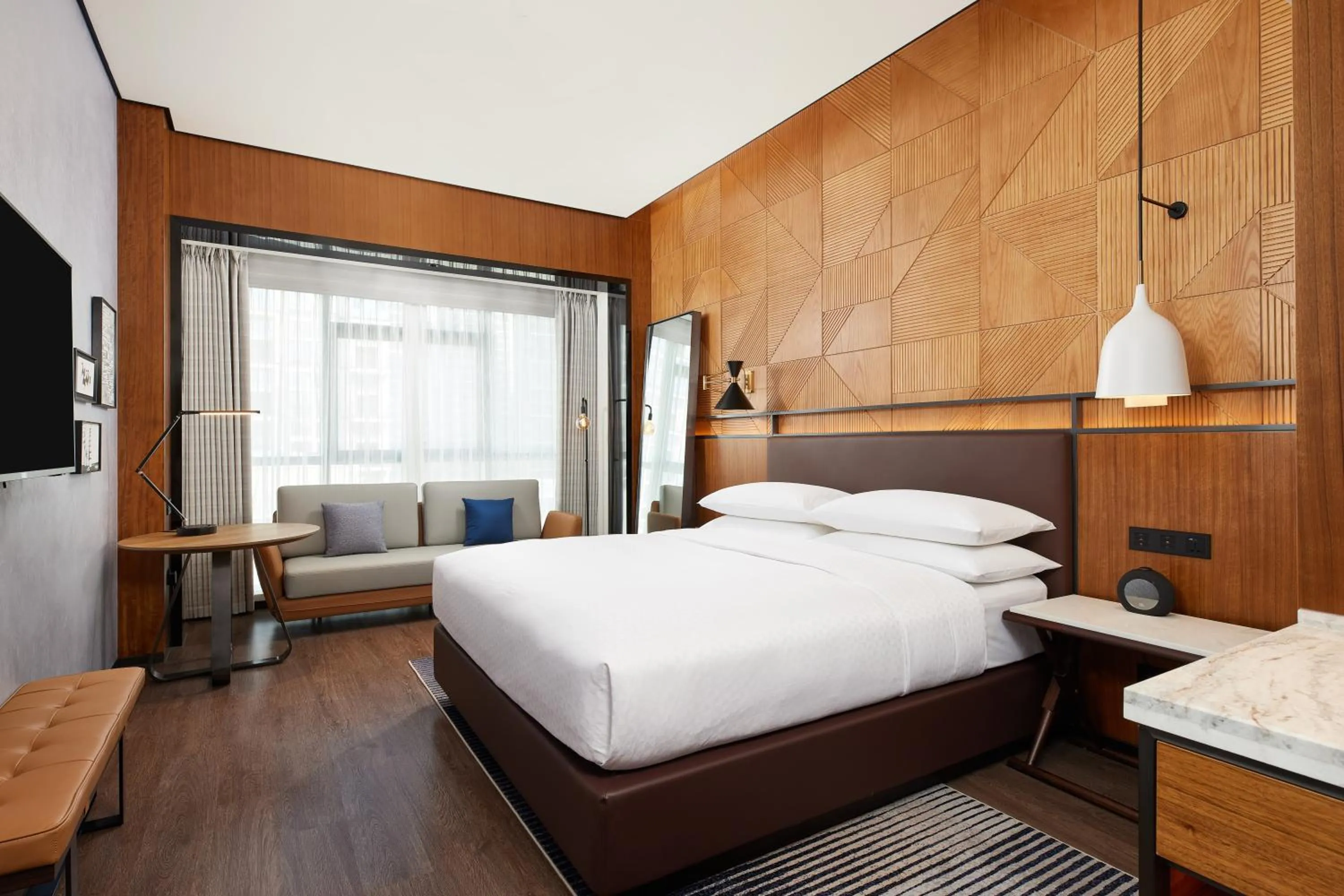 Photo of the whole room, Bed in Four Points by Sheraton Yiyang