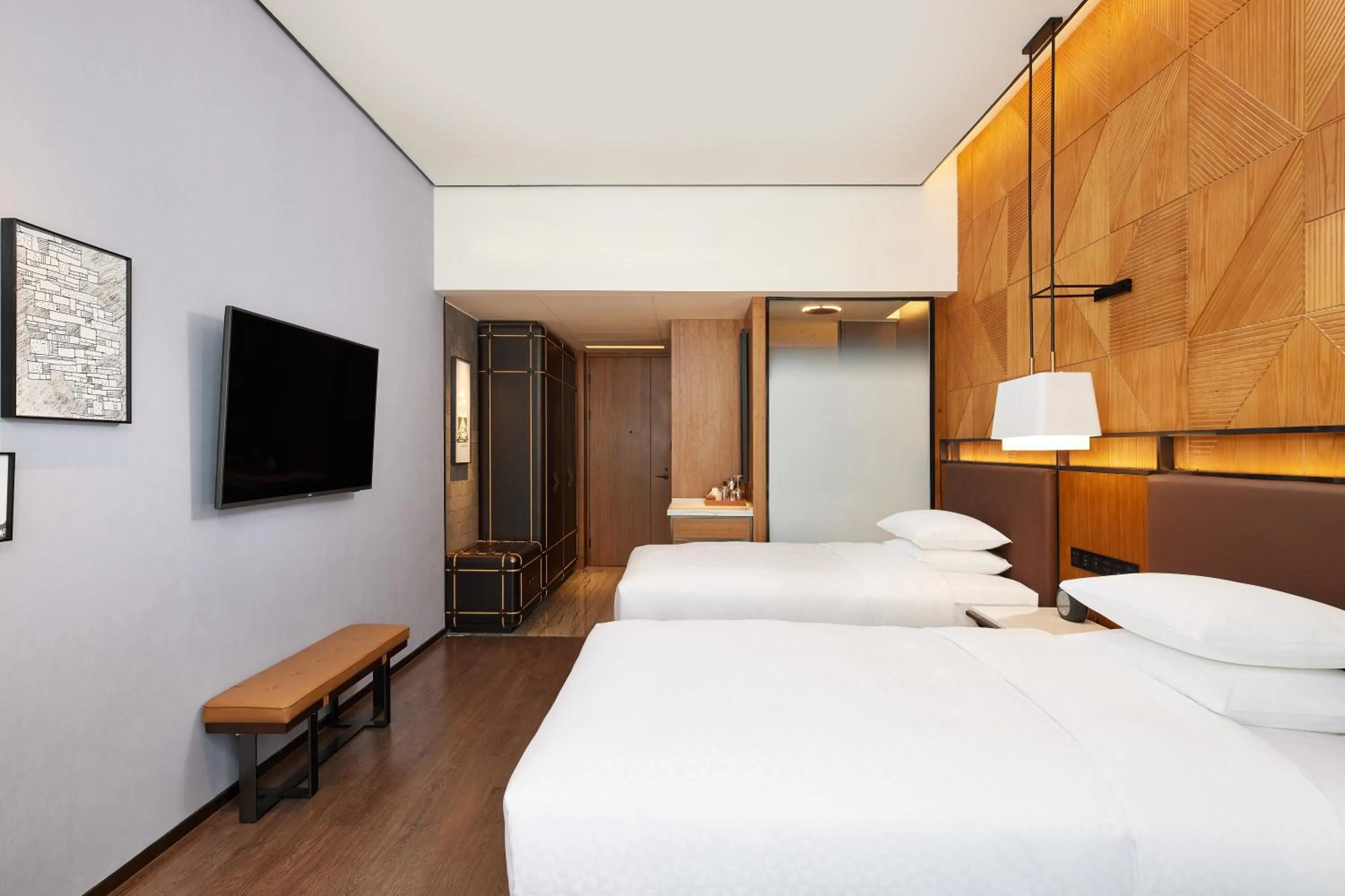 Photo of the whole room, Bed in Four Points by Sheraton Yiyang