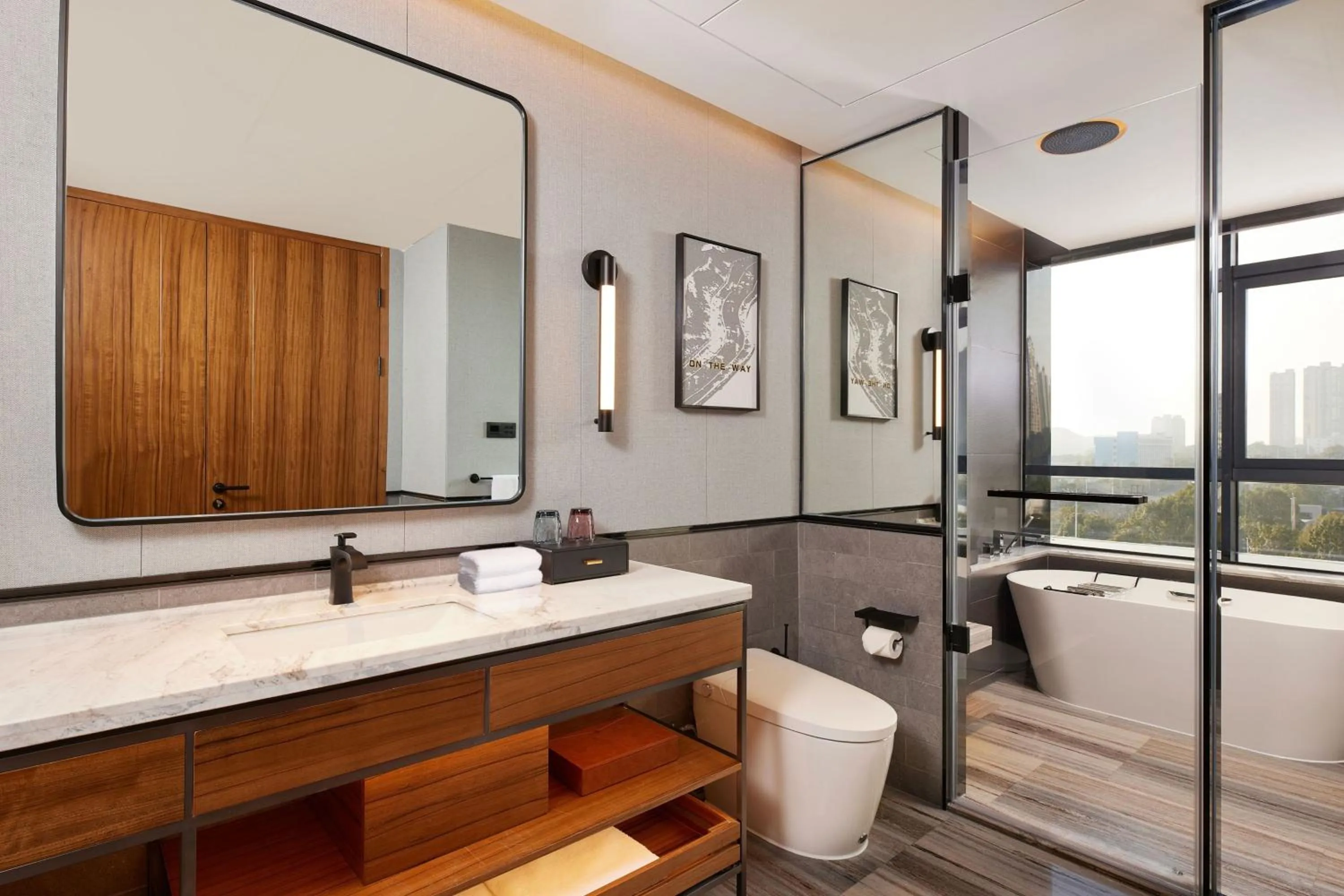Bathroom in Four Points by Sheraton Yiyang