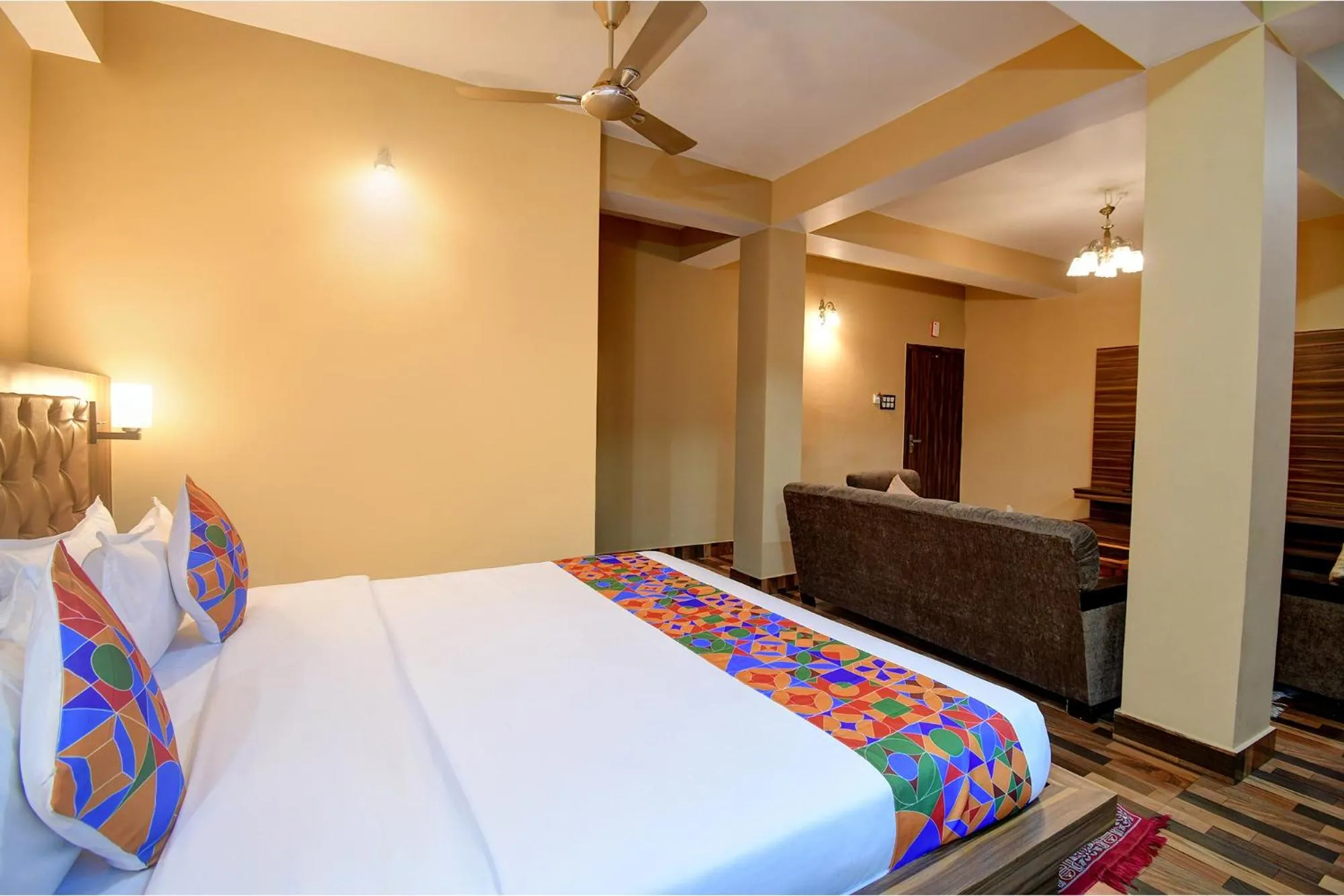 Bed in FabHotel Rikhila's Regency