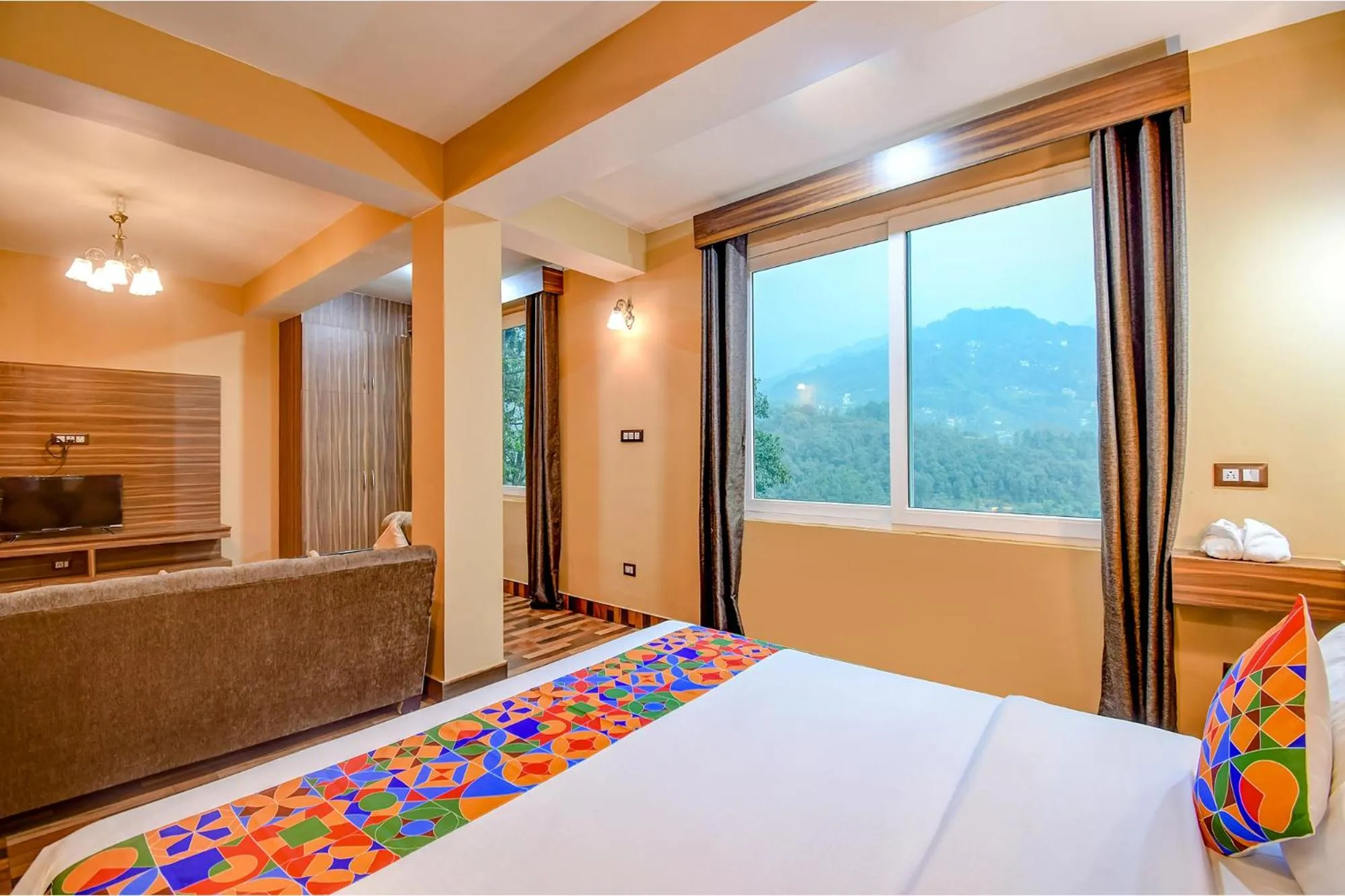 Bed in FabHotel Rikhila's Regency