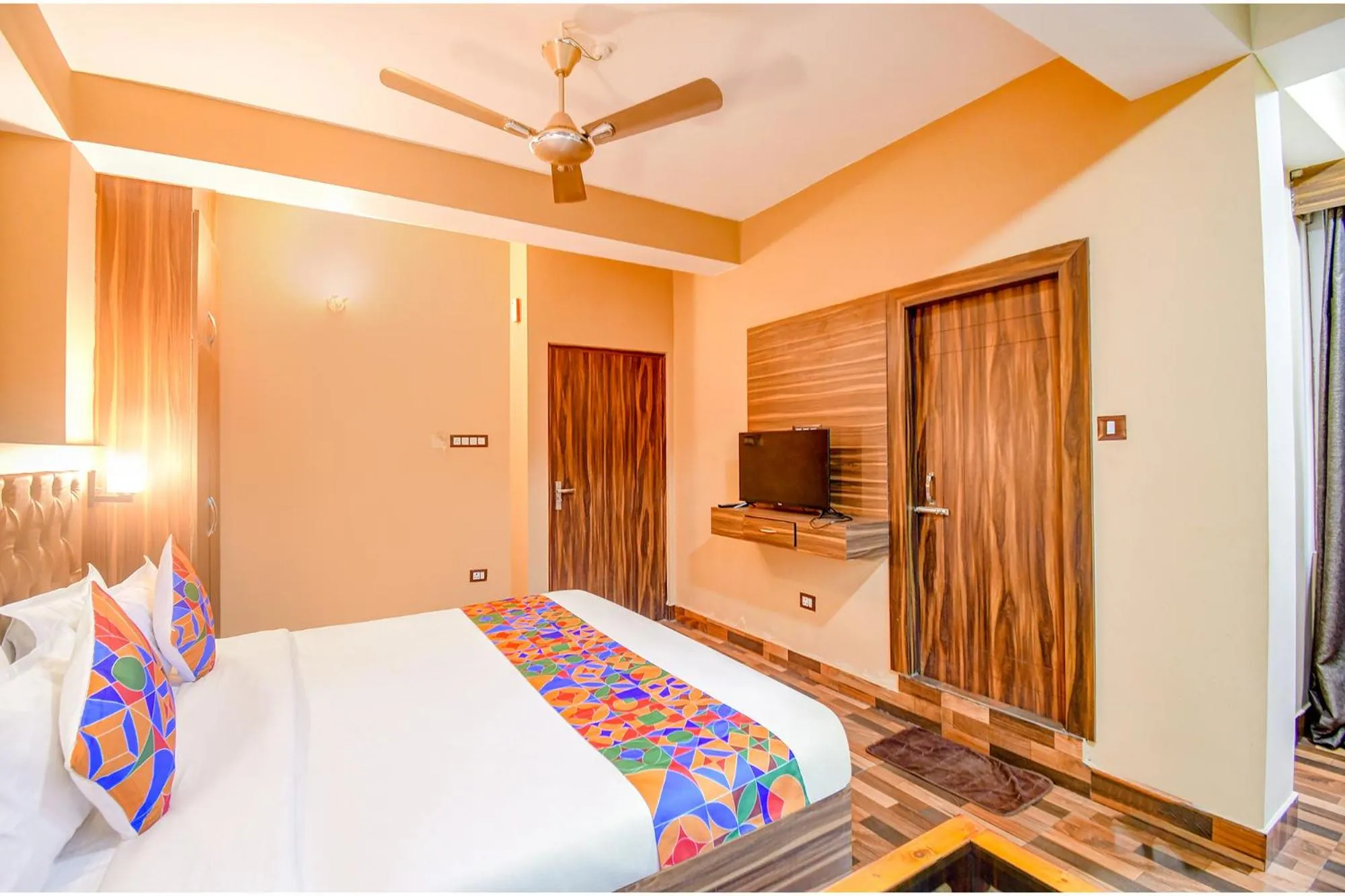 Bed in FabHotel Rikhila's Regency