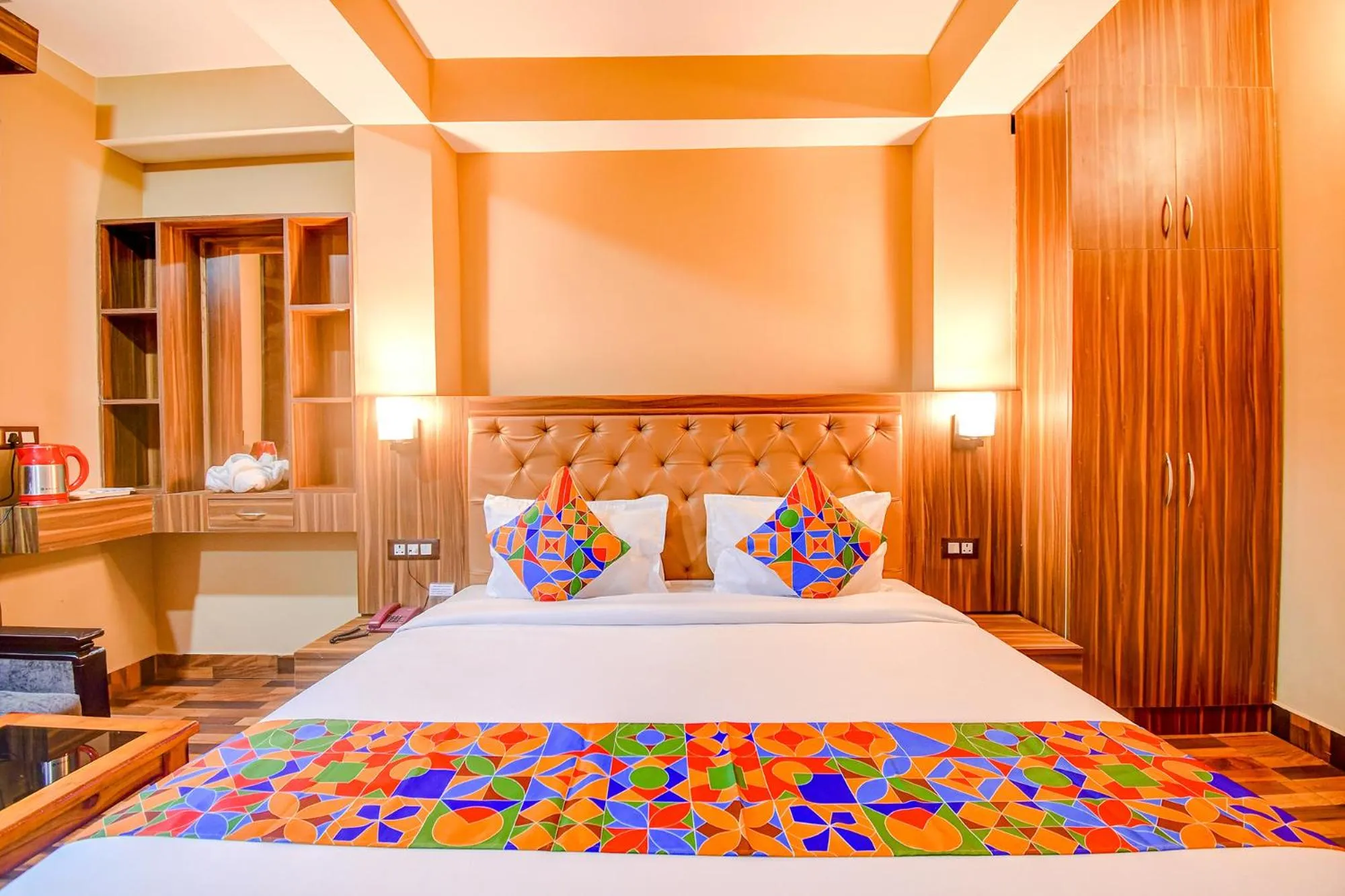 Bed in FabHotel Rikhila's Regency